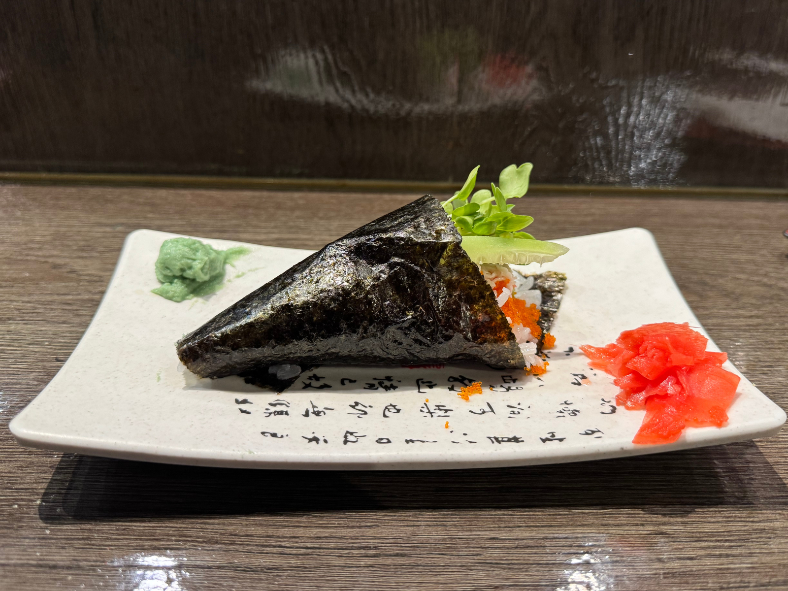 Unagi Hand Roll.