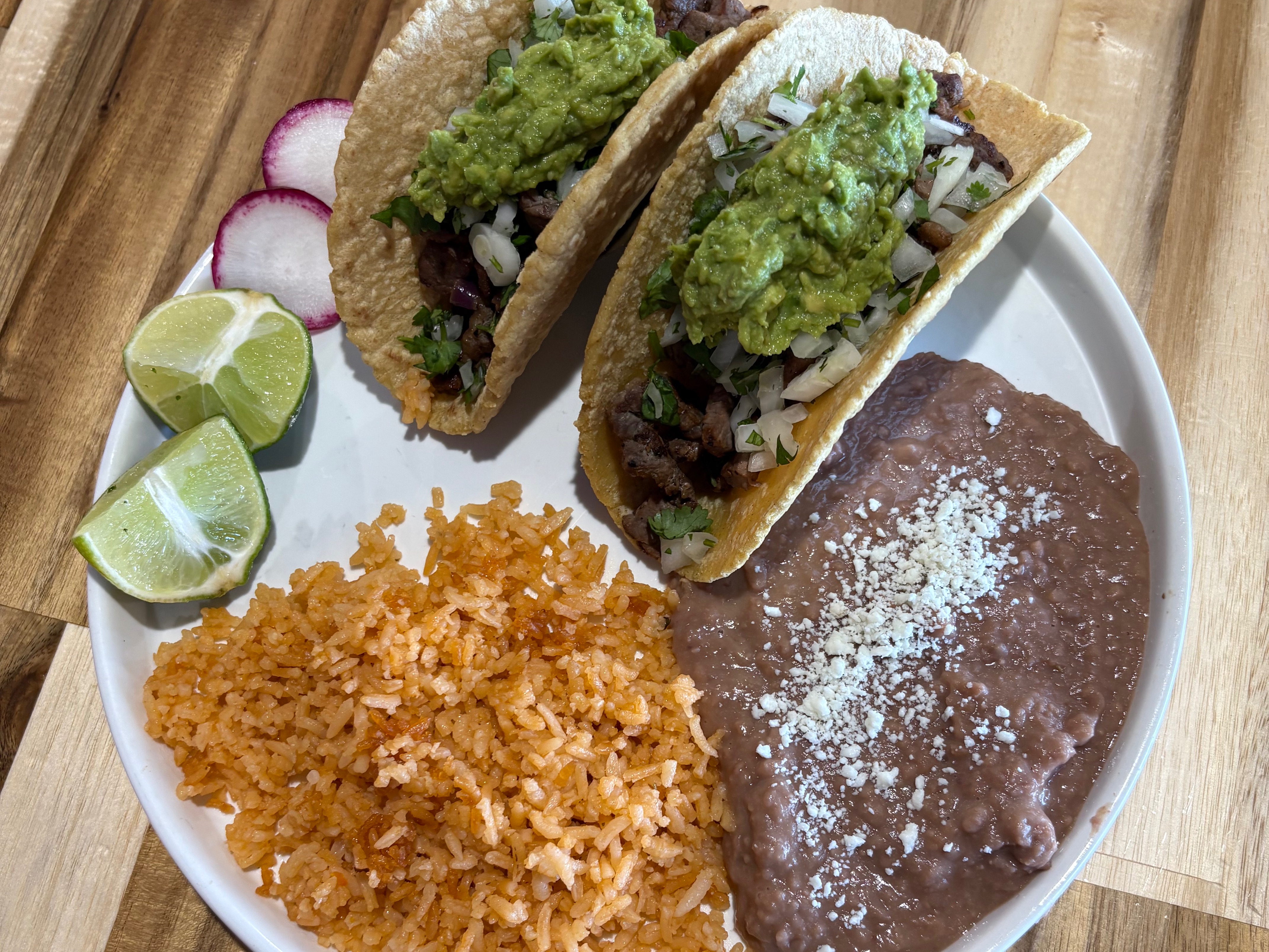 Two Taco Combo Plate.