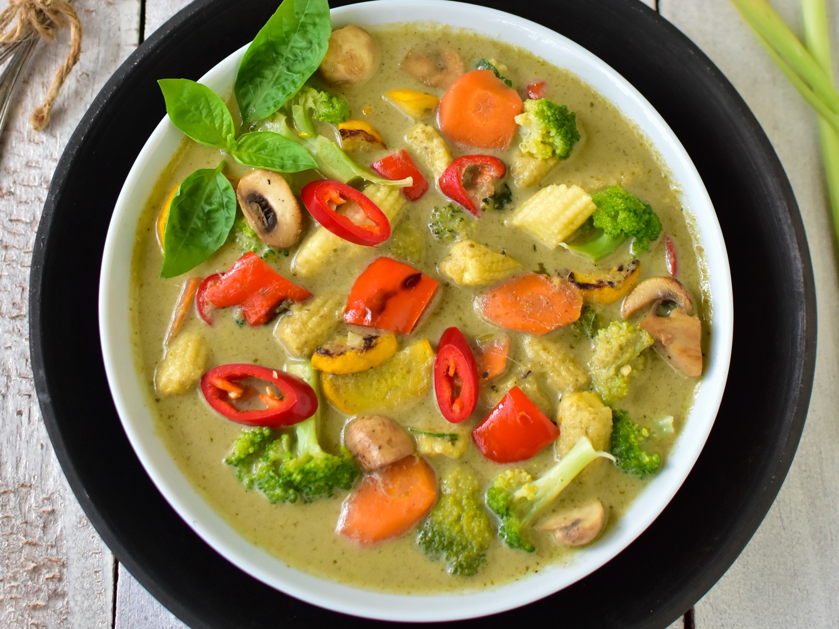 Vegetables Green Curry.