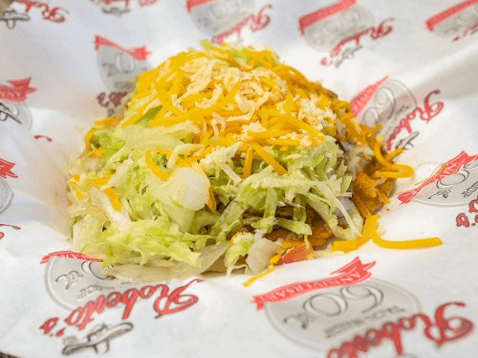 Shredded Beef Tostada.