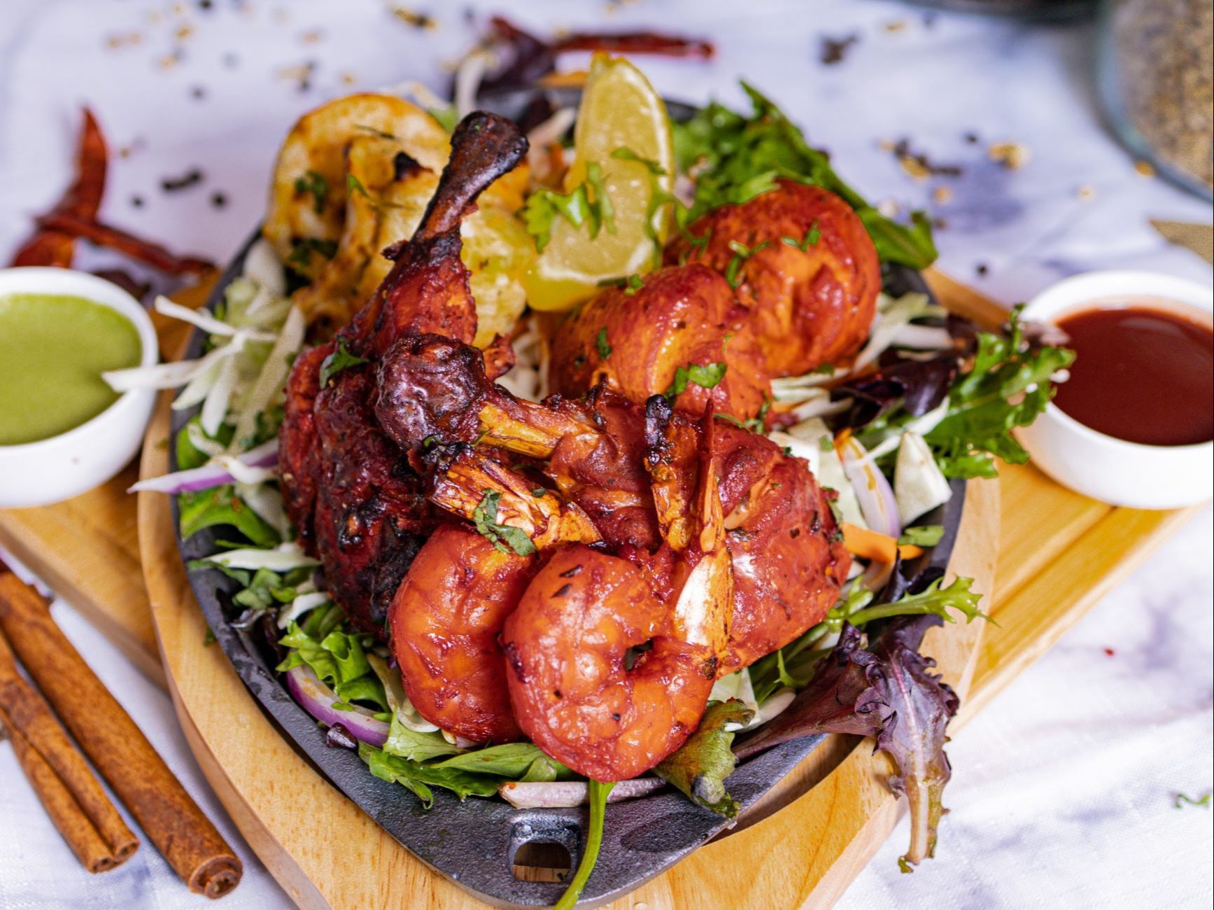 Tandoori Mixed Grill.