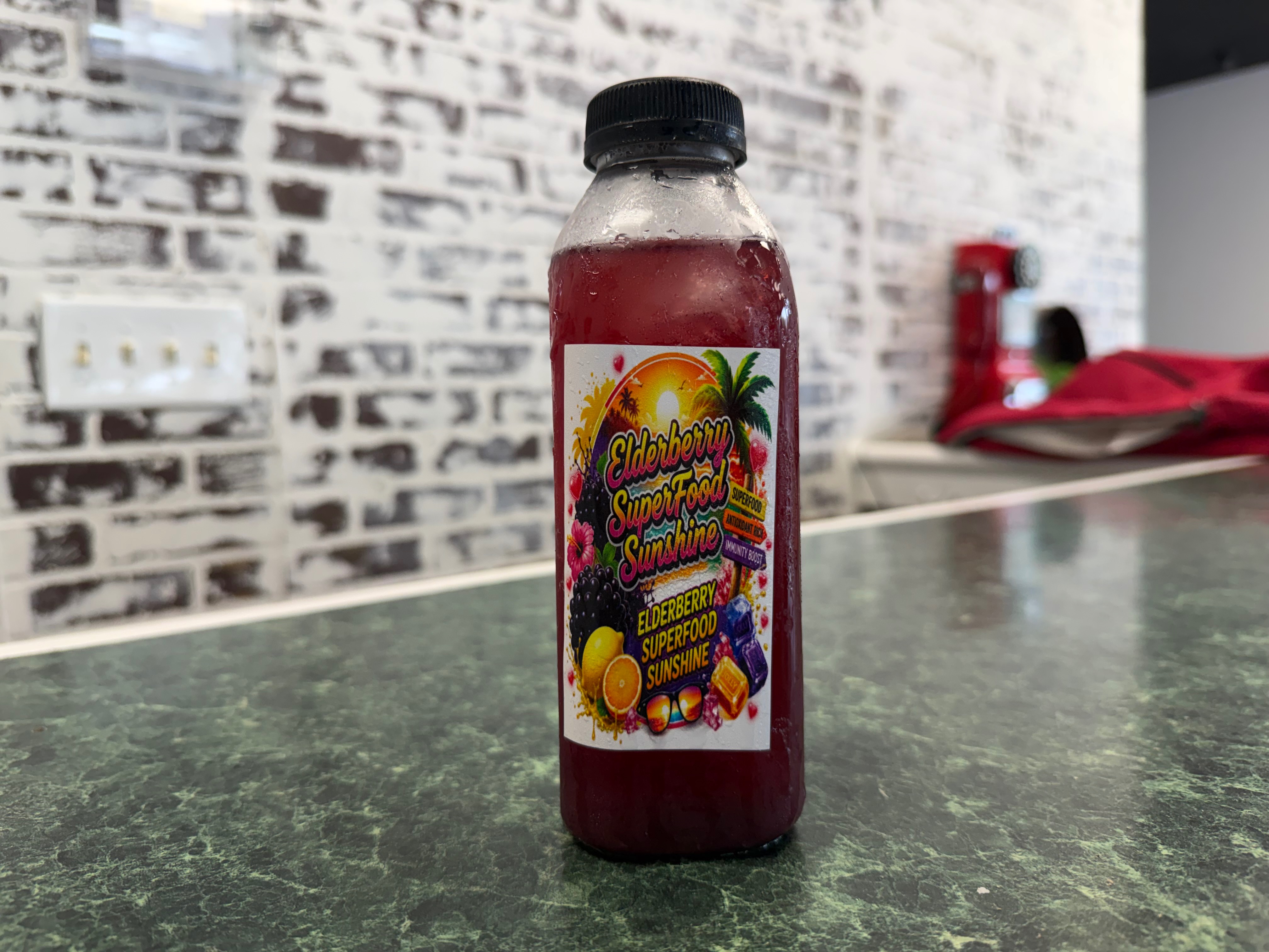 Elderberry Superfood Sunshine Drink.
