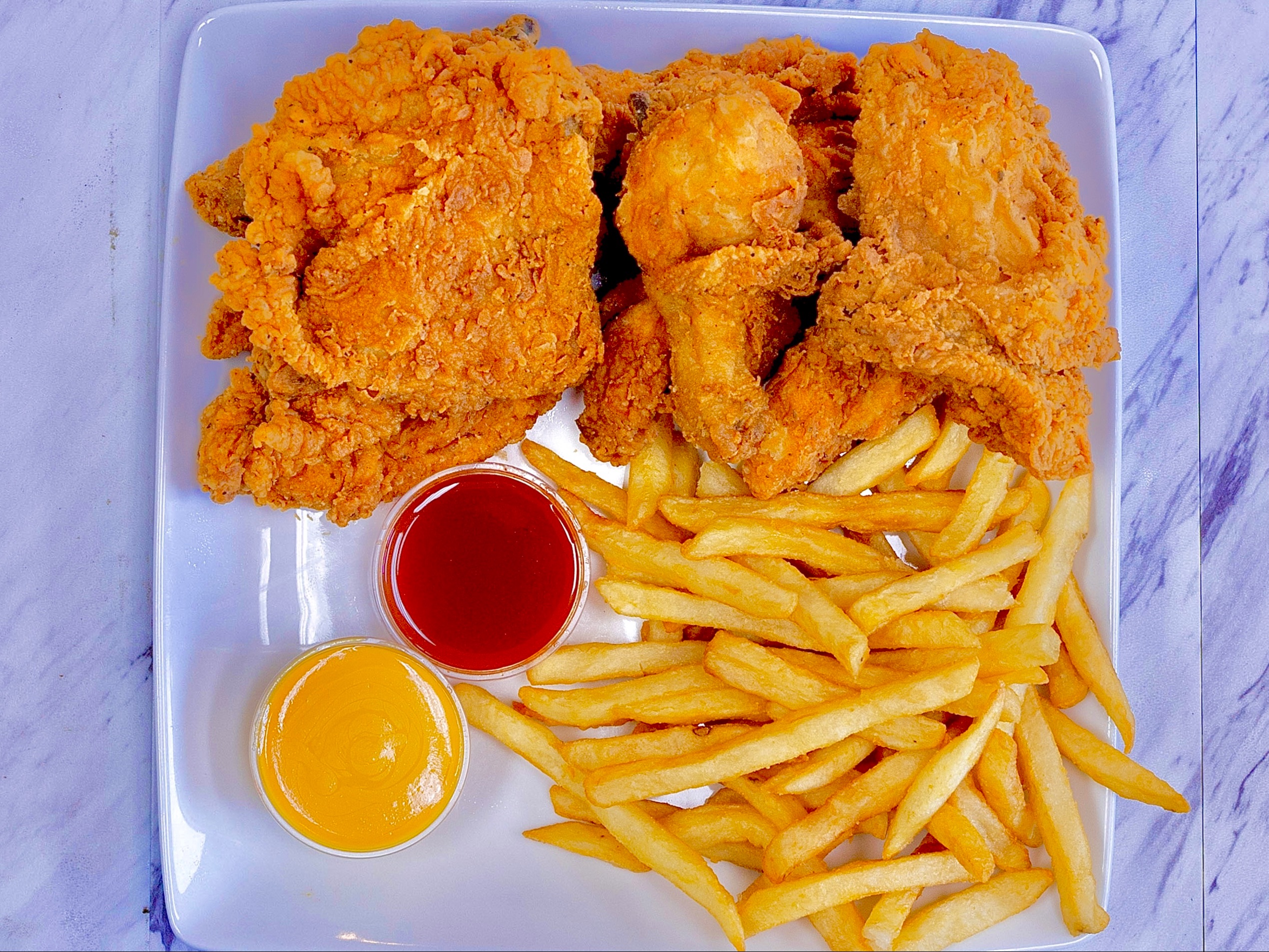 3 Dark Meat & 1 Side.