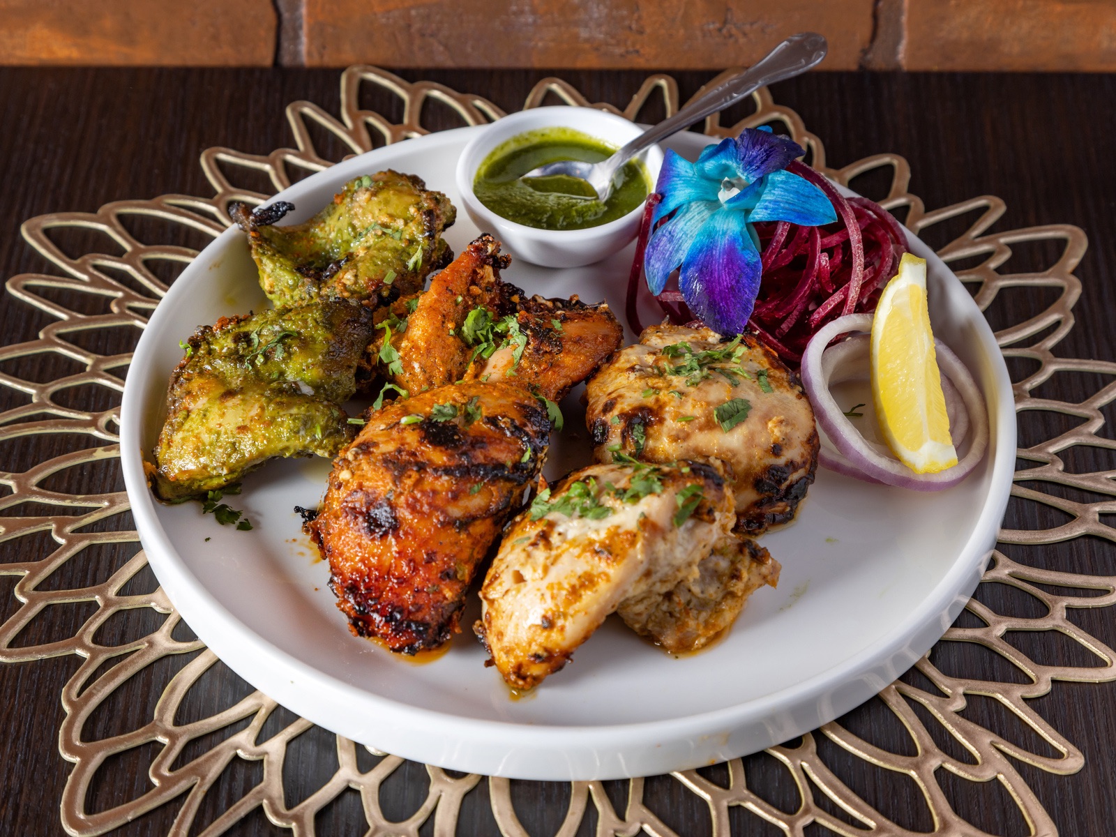 ASSORTED CHICKEN KABABS.