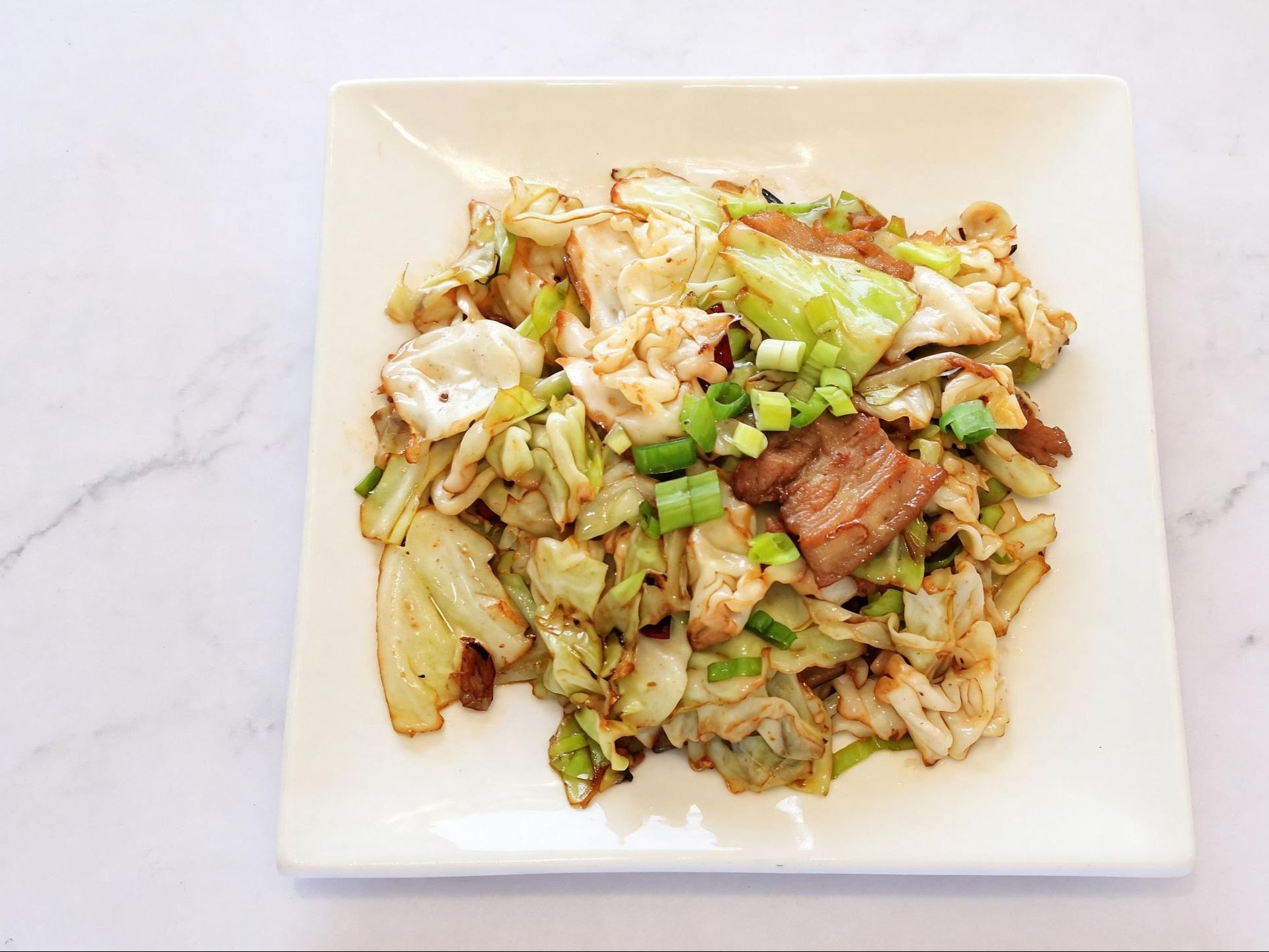 Hand-Torn Cabbage Stir-Fry.