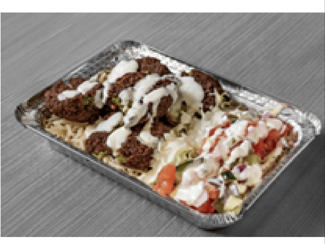 FALAFEL OVER RICE.