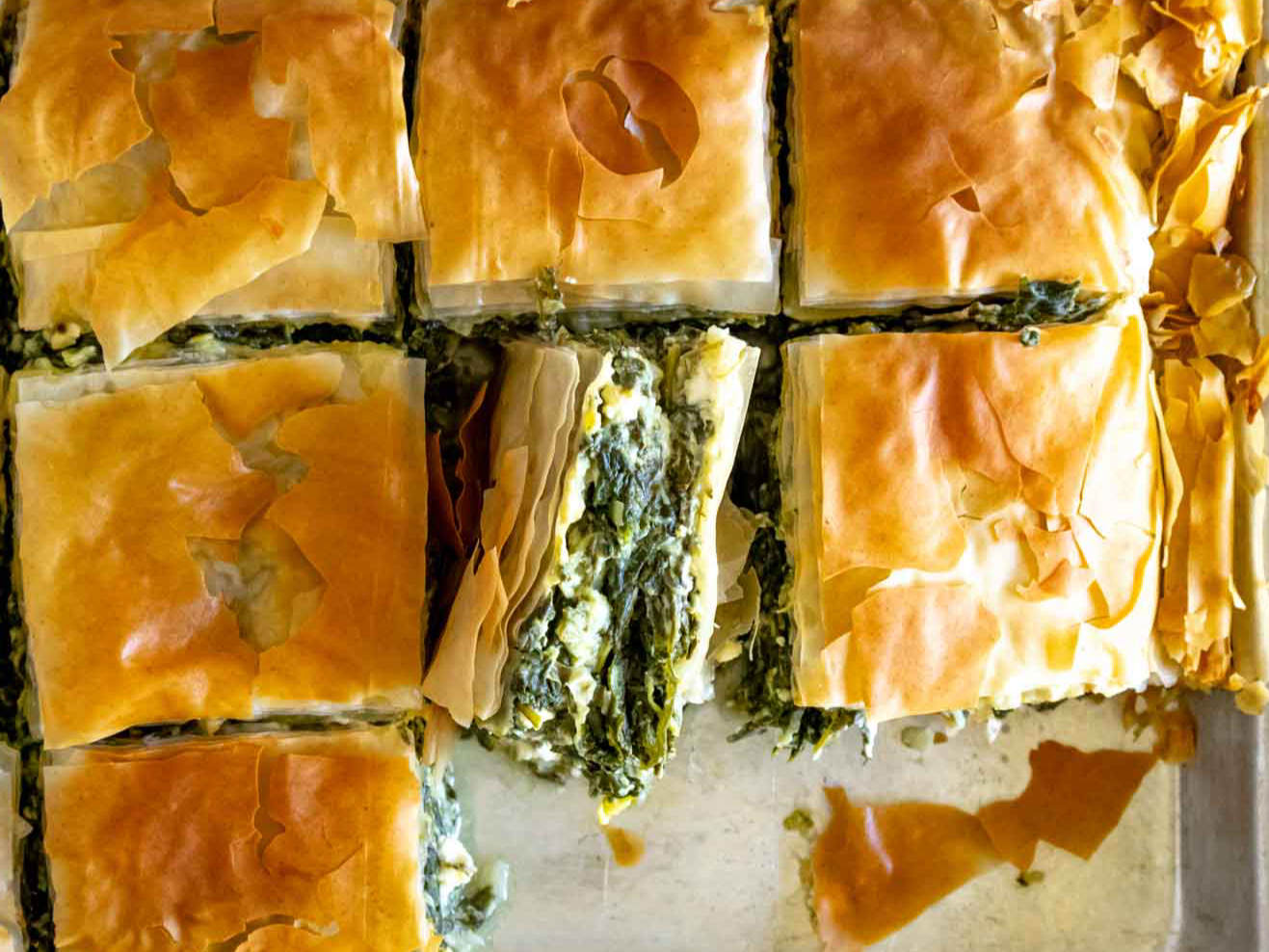Spinach Pie Dinner.