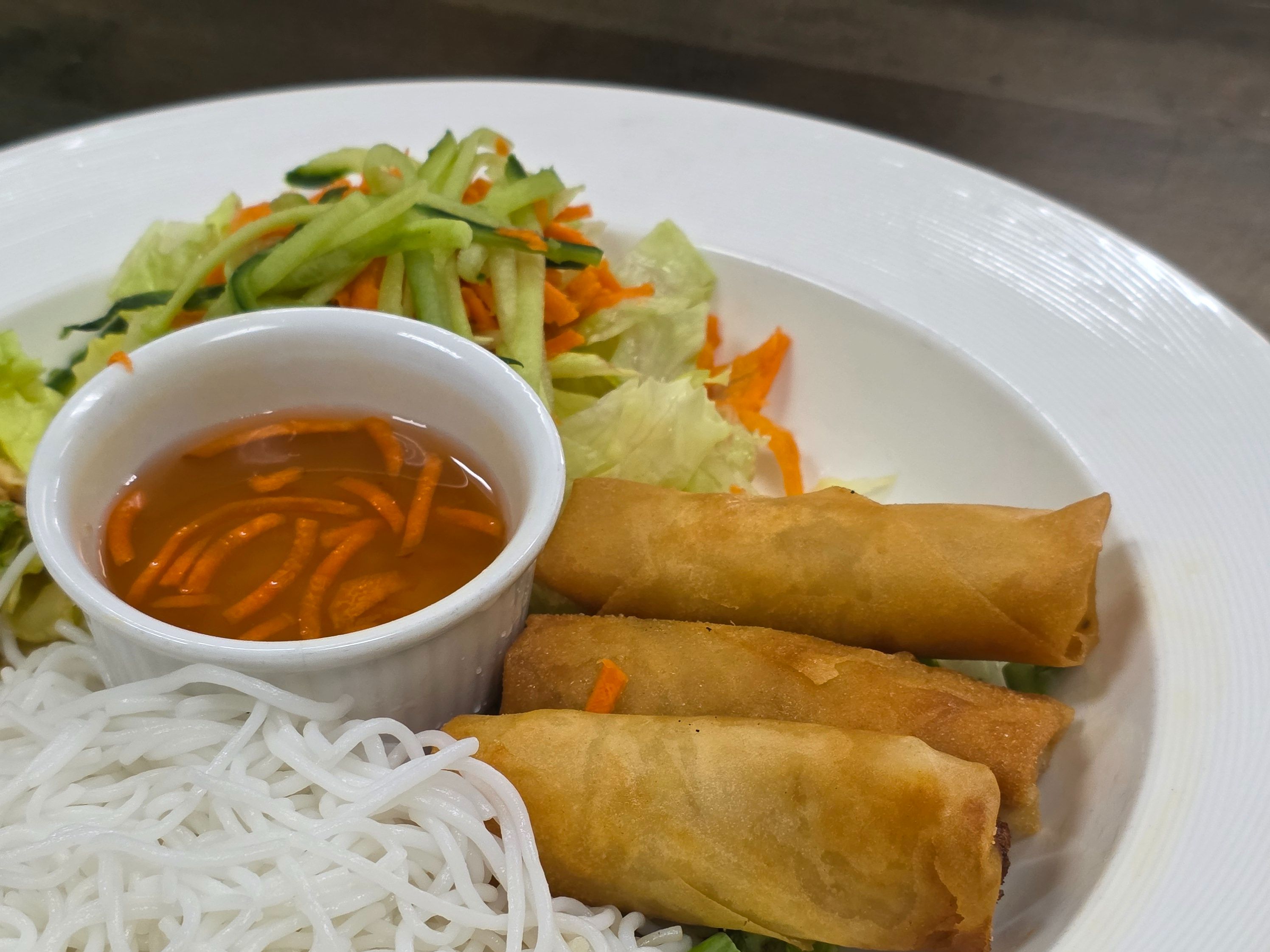 V3 Eggroll With Vermicelli.