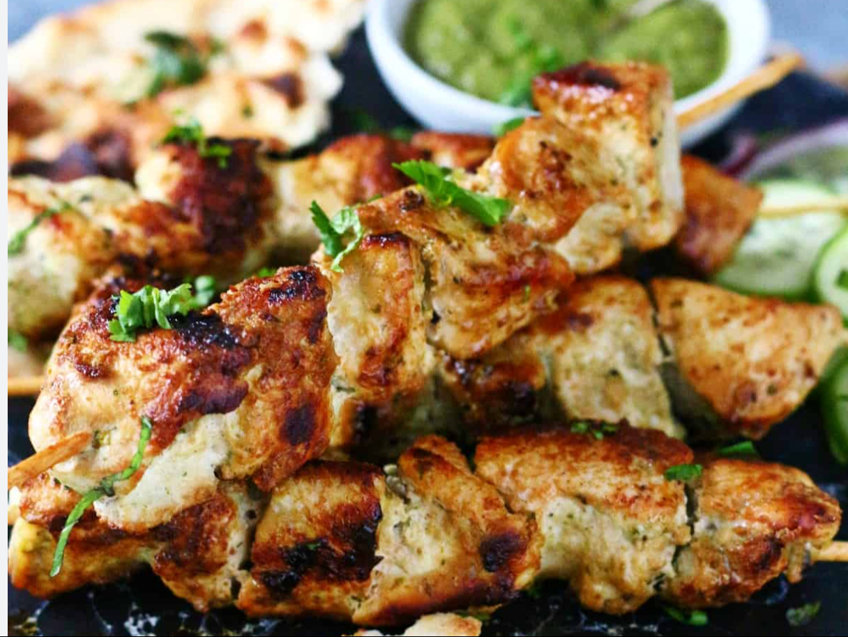 Chicken Malai Boti.