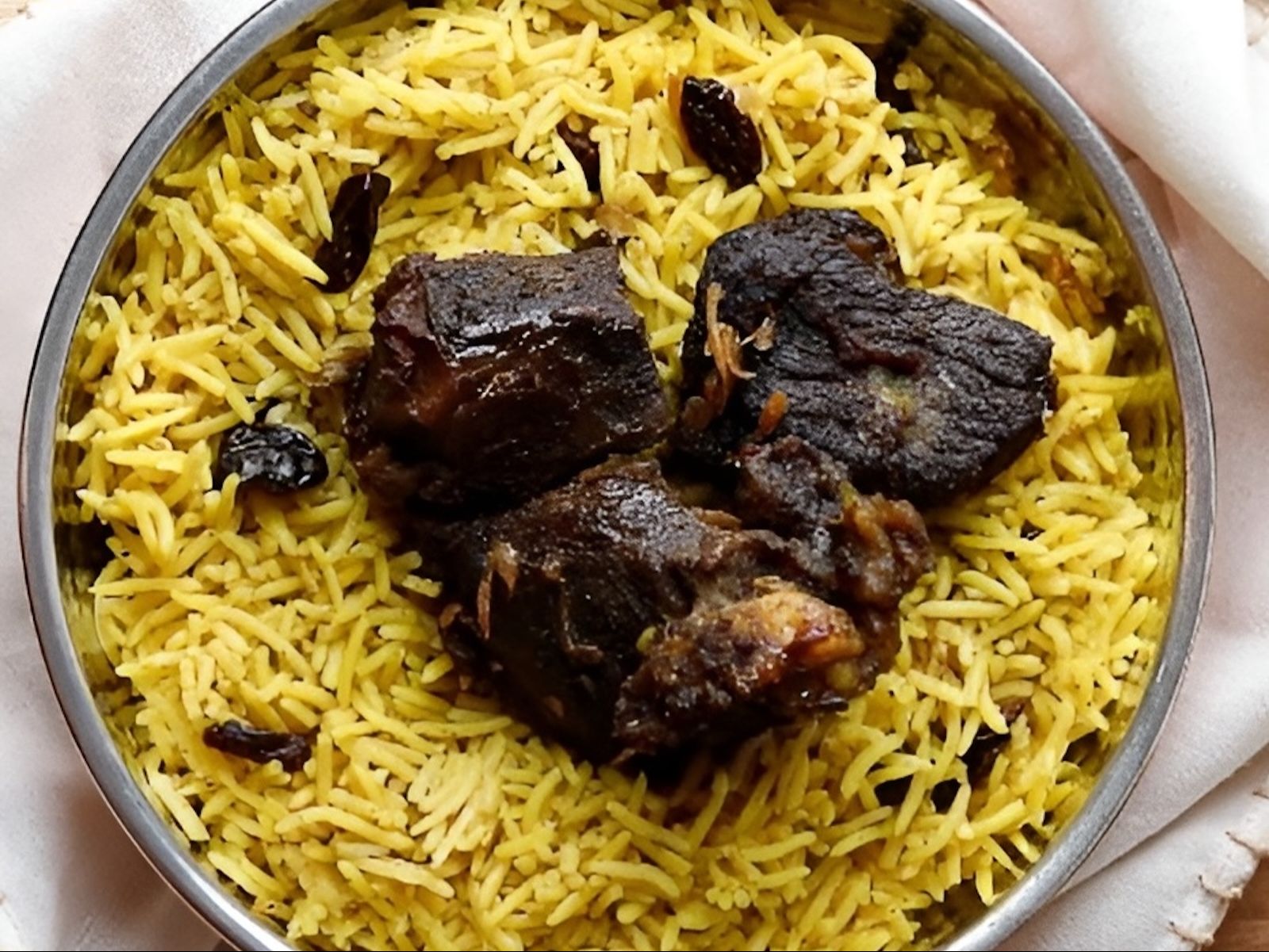 Gongura Goat Dum Biryani.