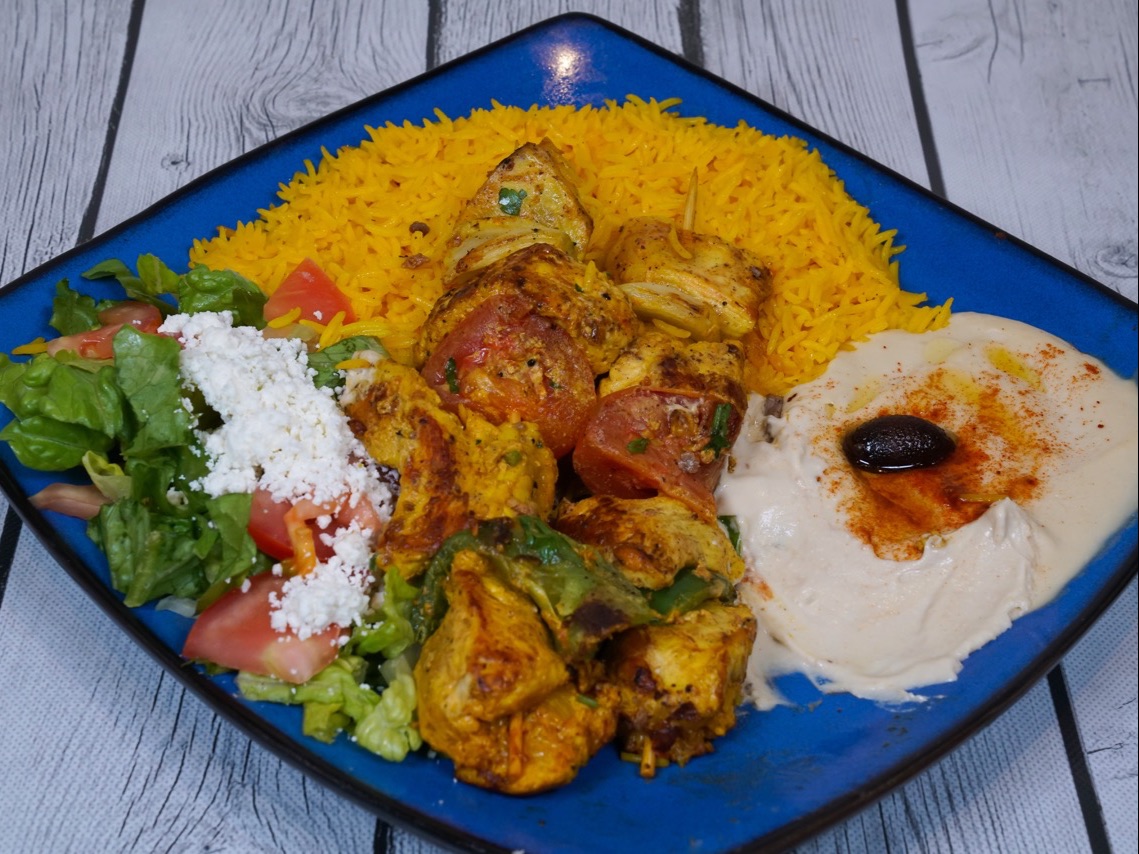 Chicken Kebab Plate.