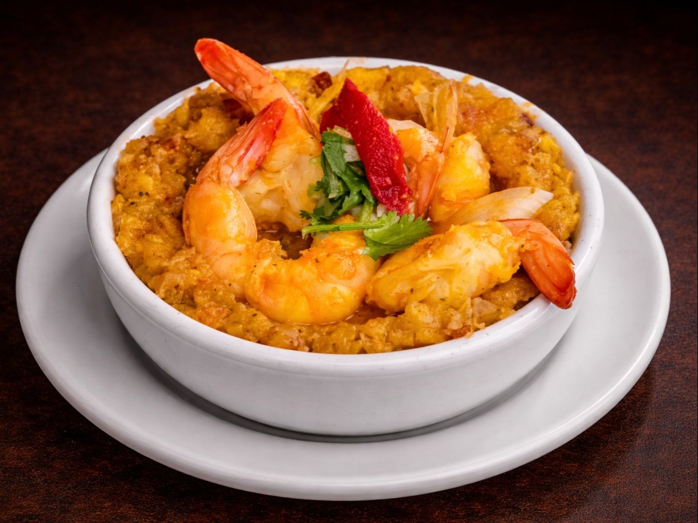 Mofongo De Camarones.