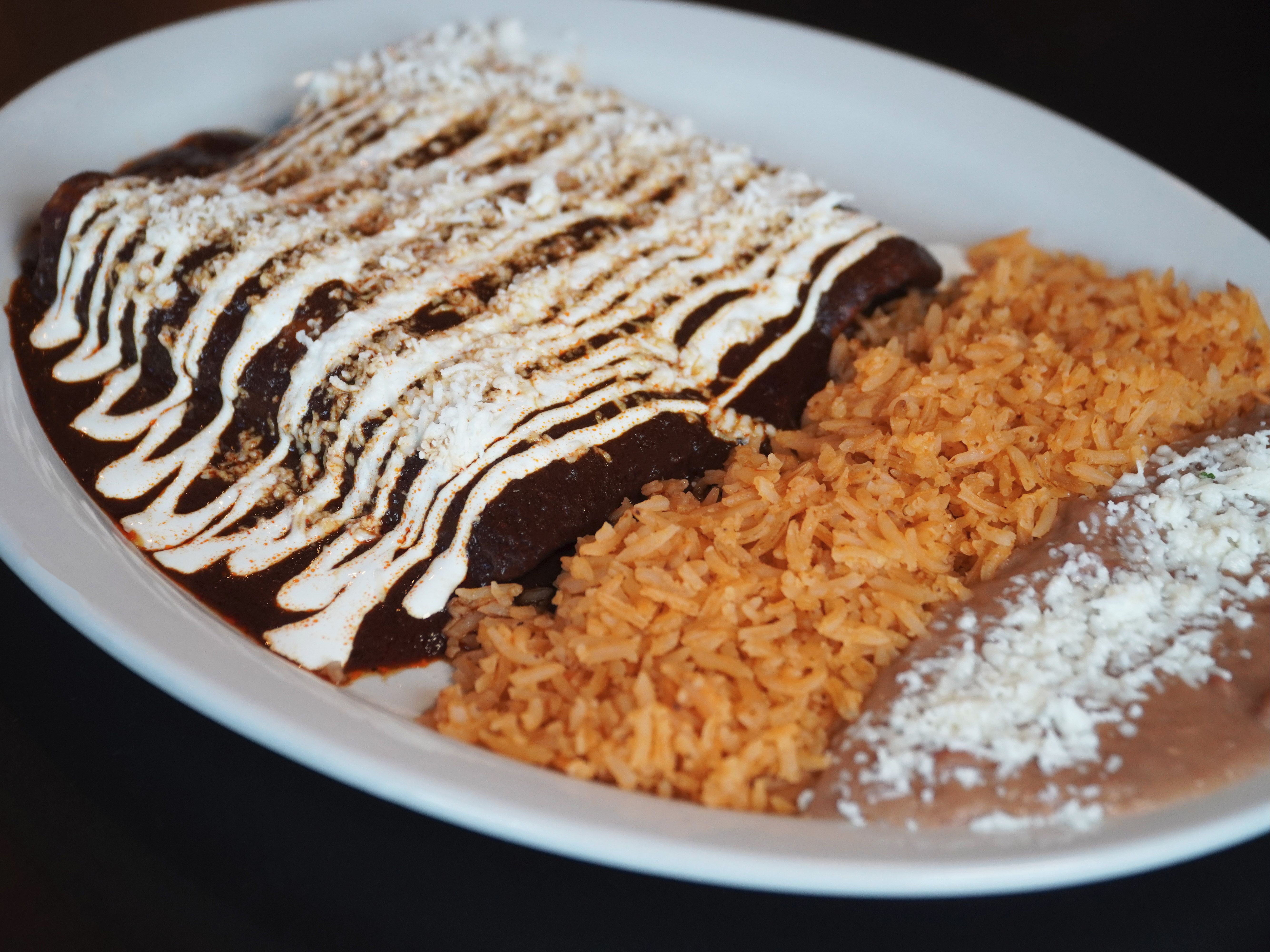 Enchiladas De Mole.