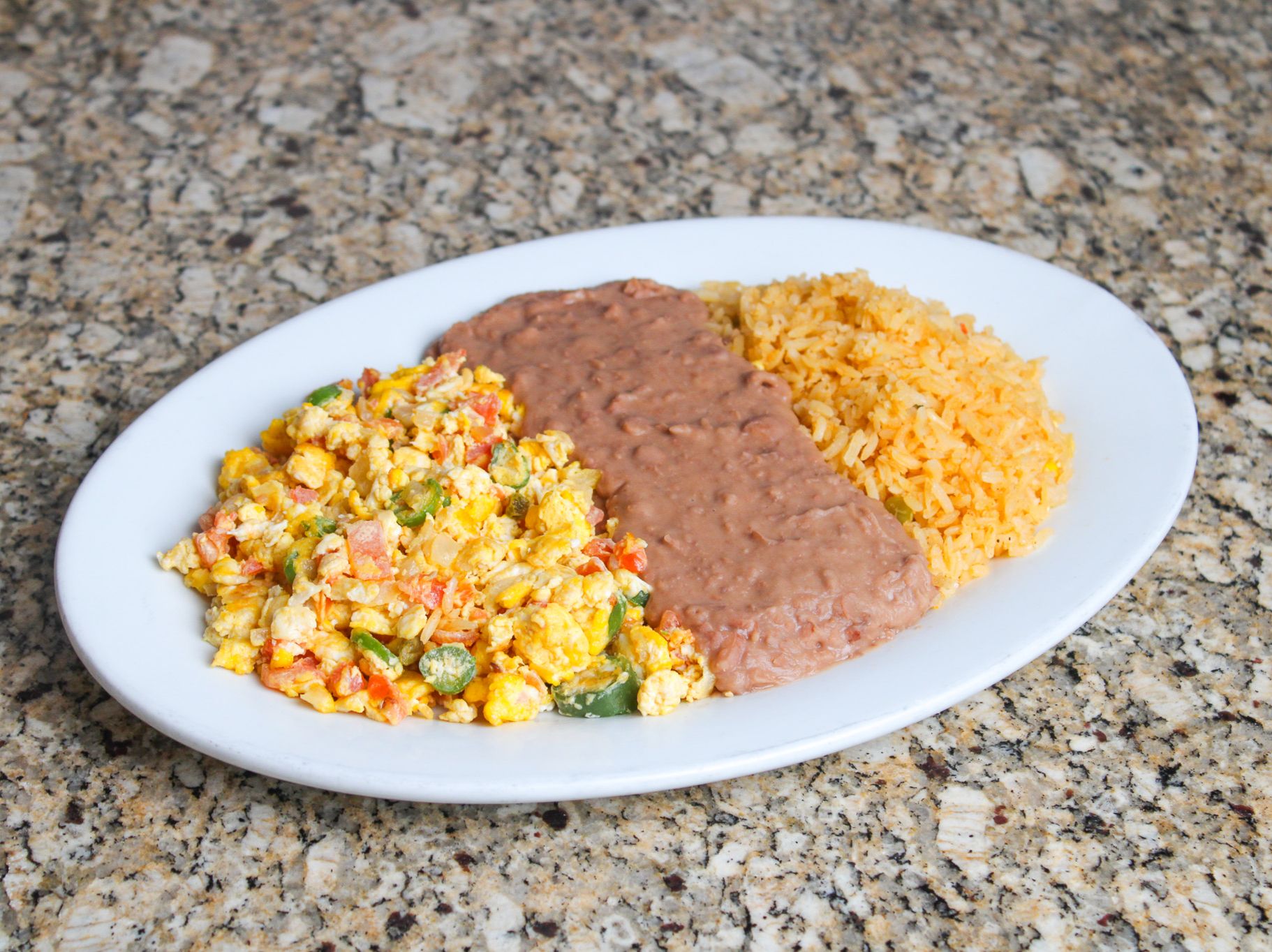 Huevos la Mexicana.