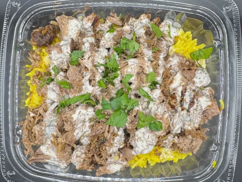 BEEF SHAWARMA RICE BOWL.