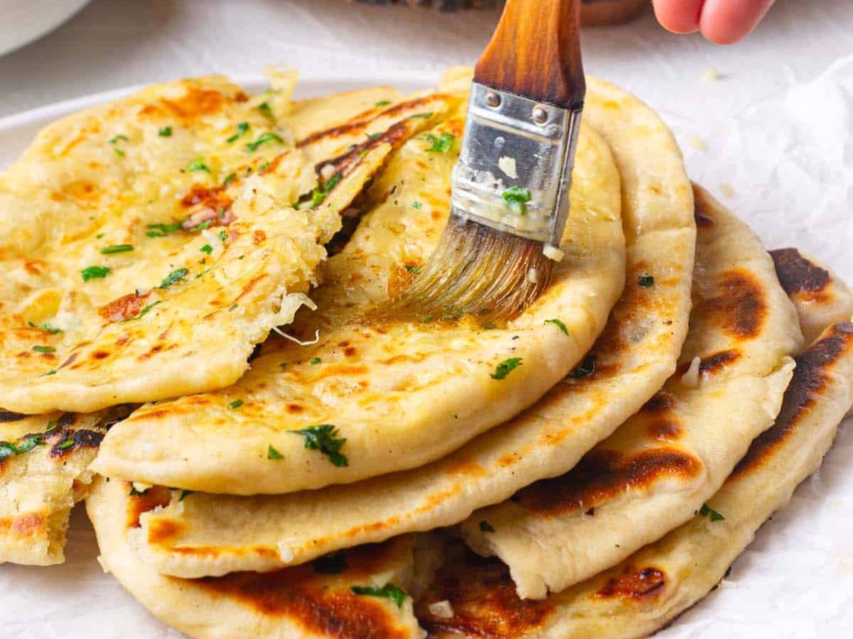 Delicious Naan Bread and Curry Specialties