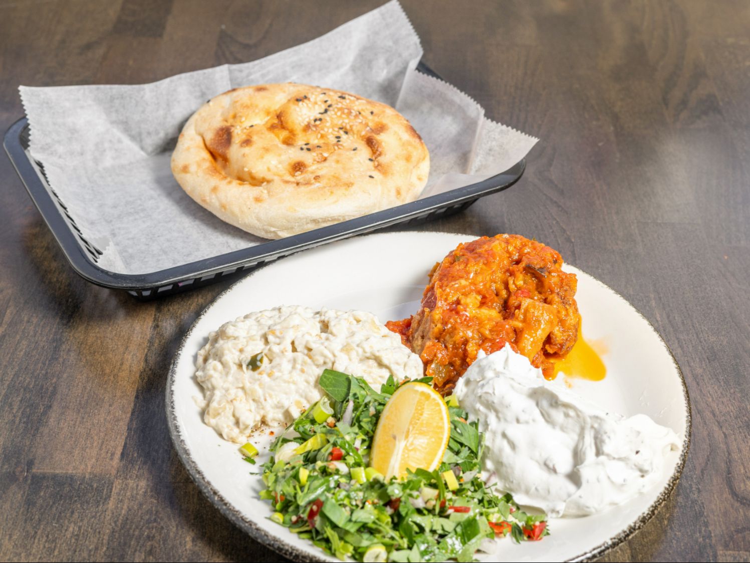 Mixed Vegetarian Plate (4 choices).