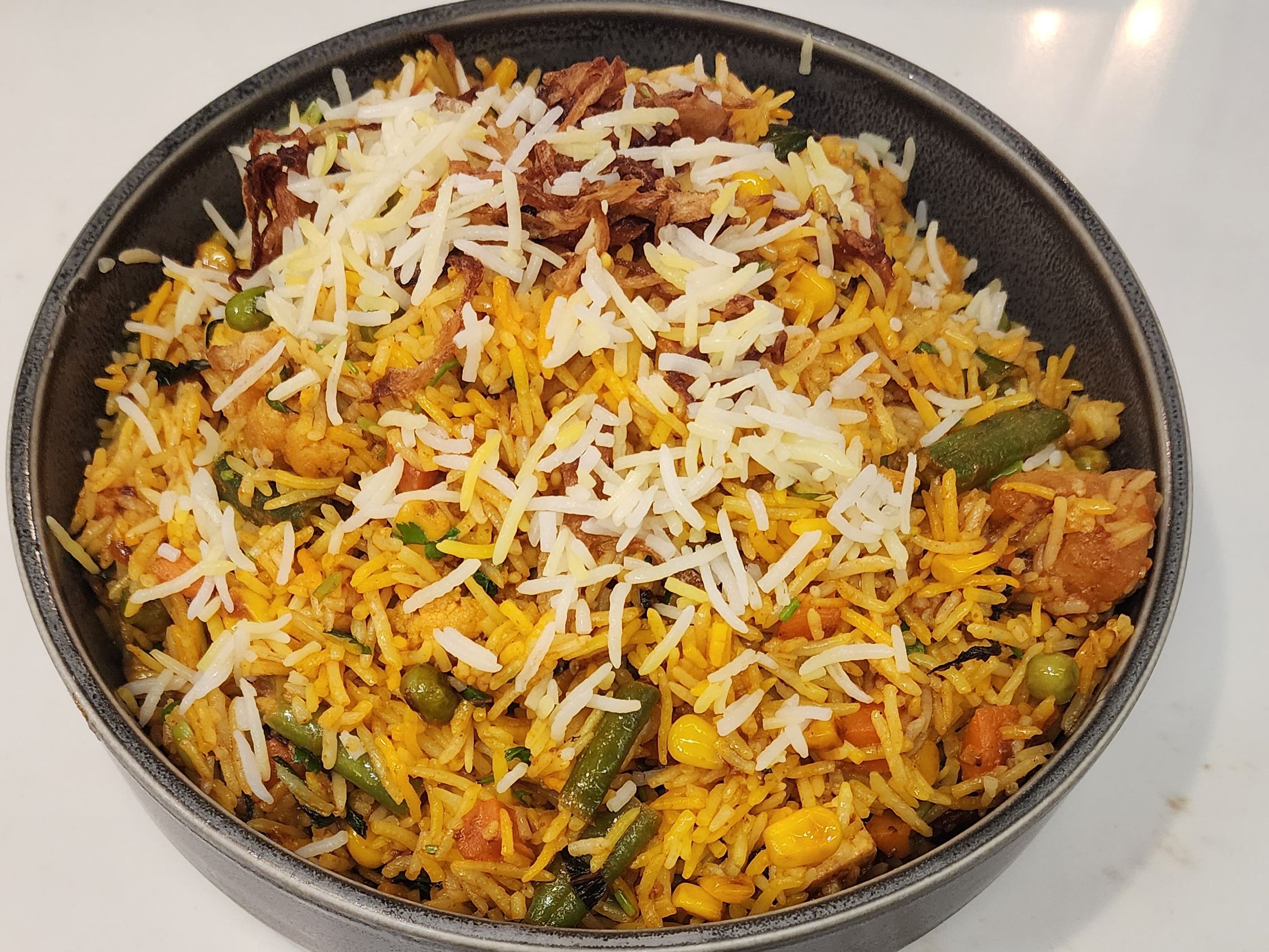 Vegetable Biryani.