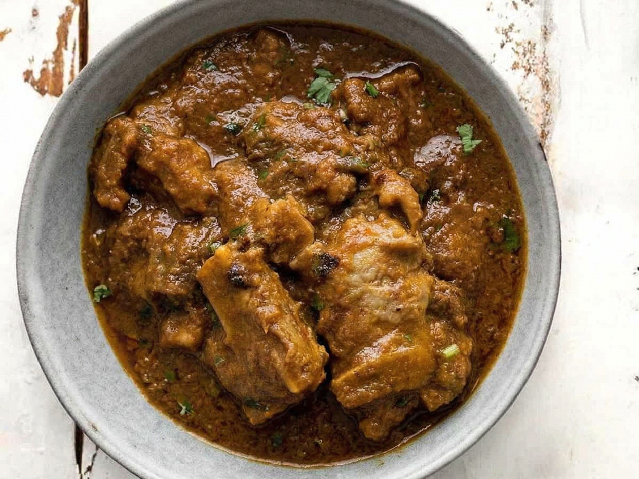 Desi Goat Curry.