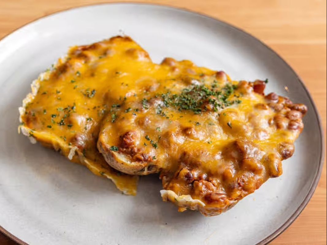 103. Chili Cheese Loaded Potato - O