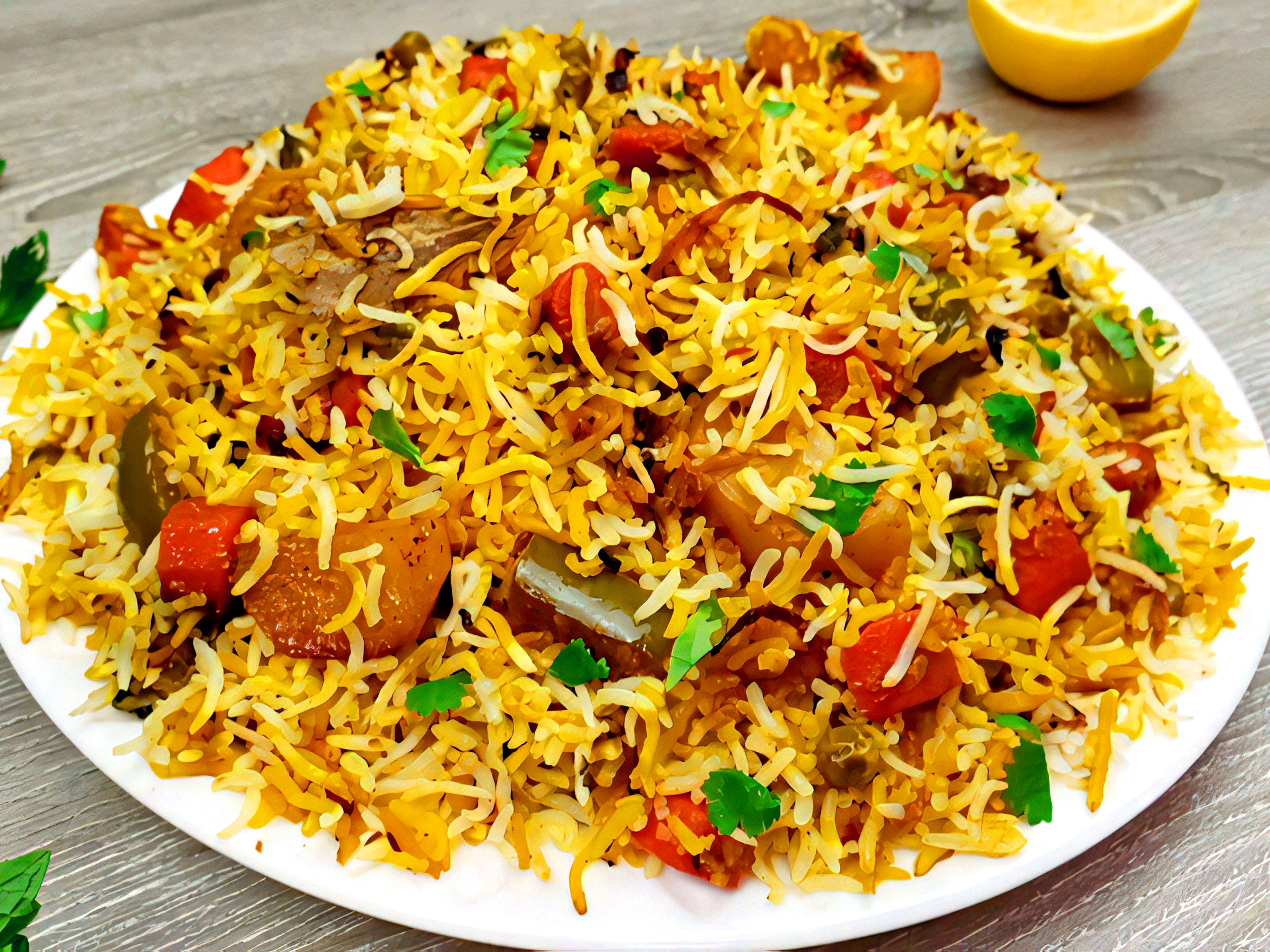 Vegetable Biryani.