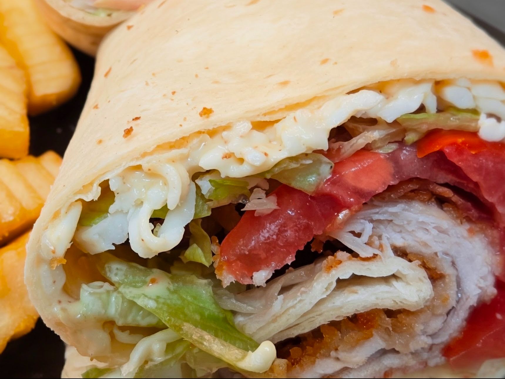Crispy Chicken Wrap.