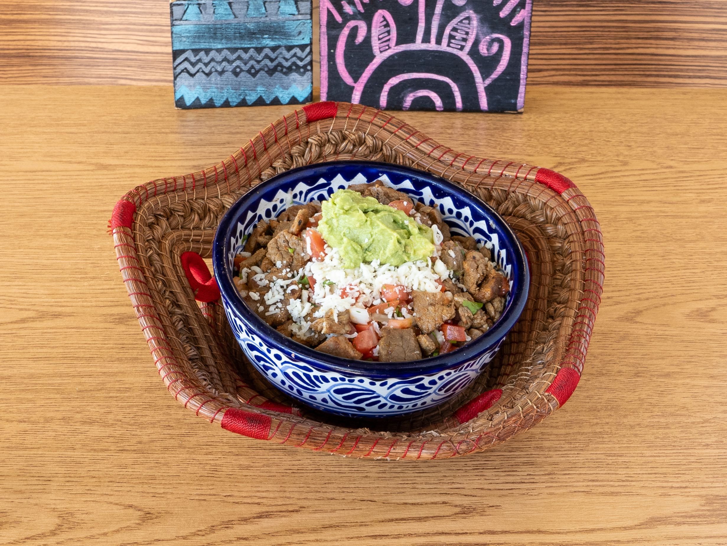 Carne Asada Burrito Bowl.