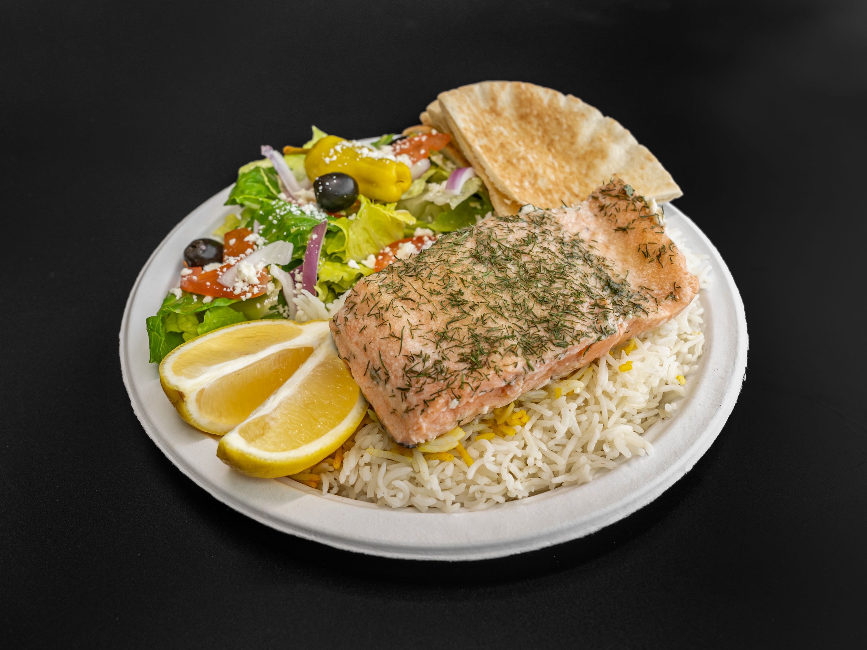 10. Salmon/Greek Salad Meal.