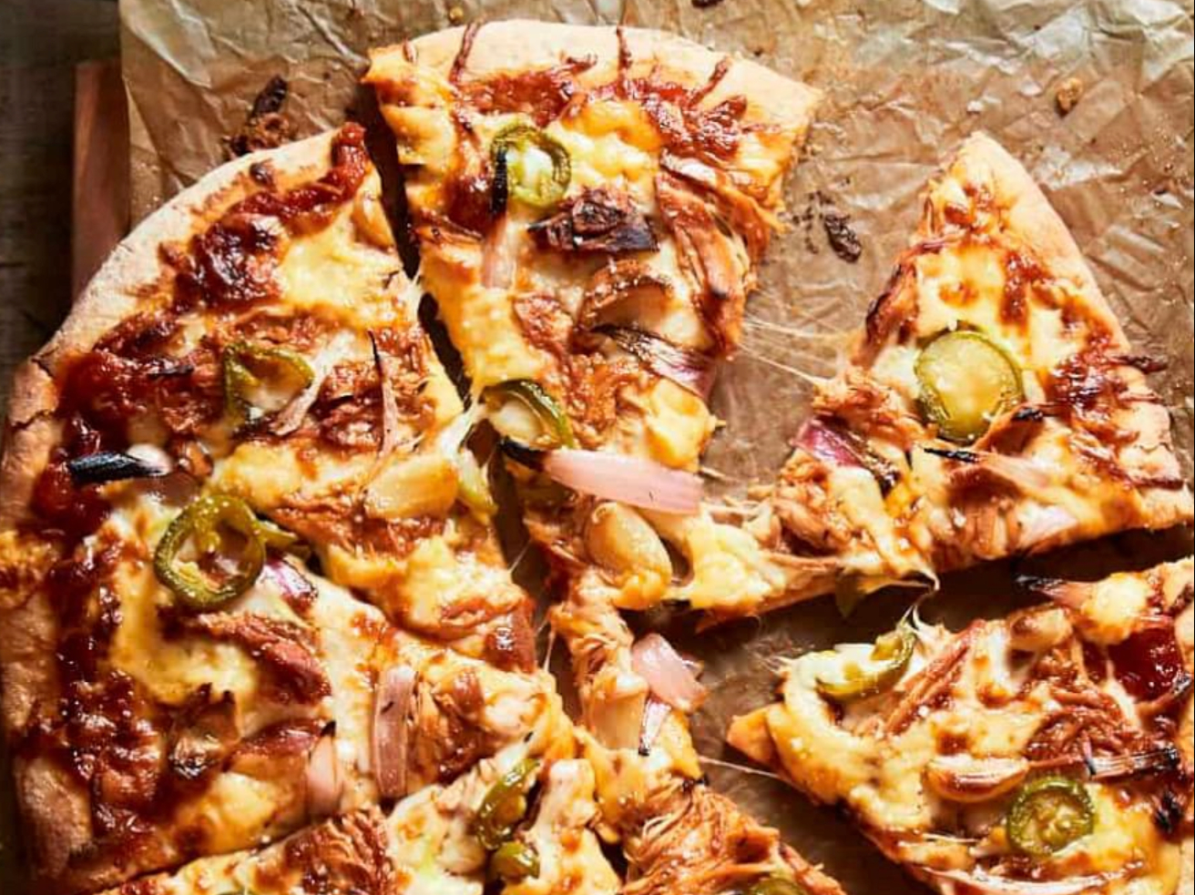 BBQ Chicken Pizza.