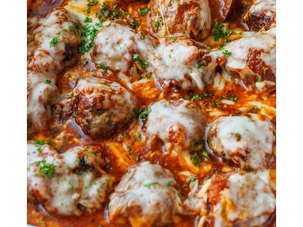 Meatball Parmesan Tray.