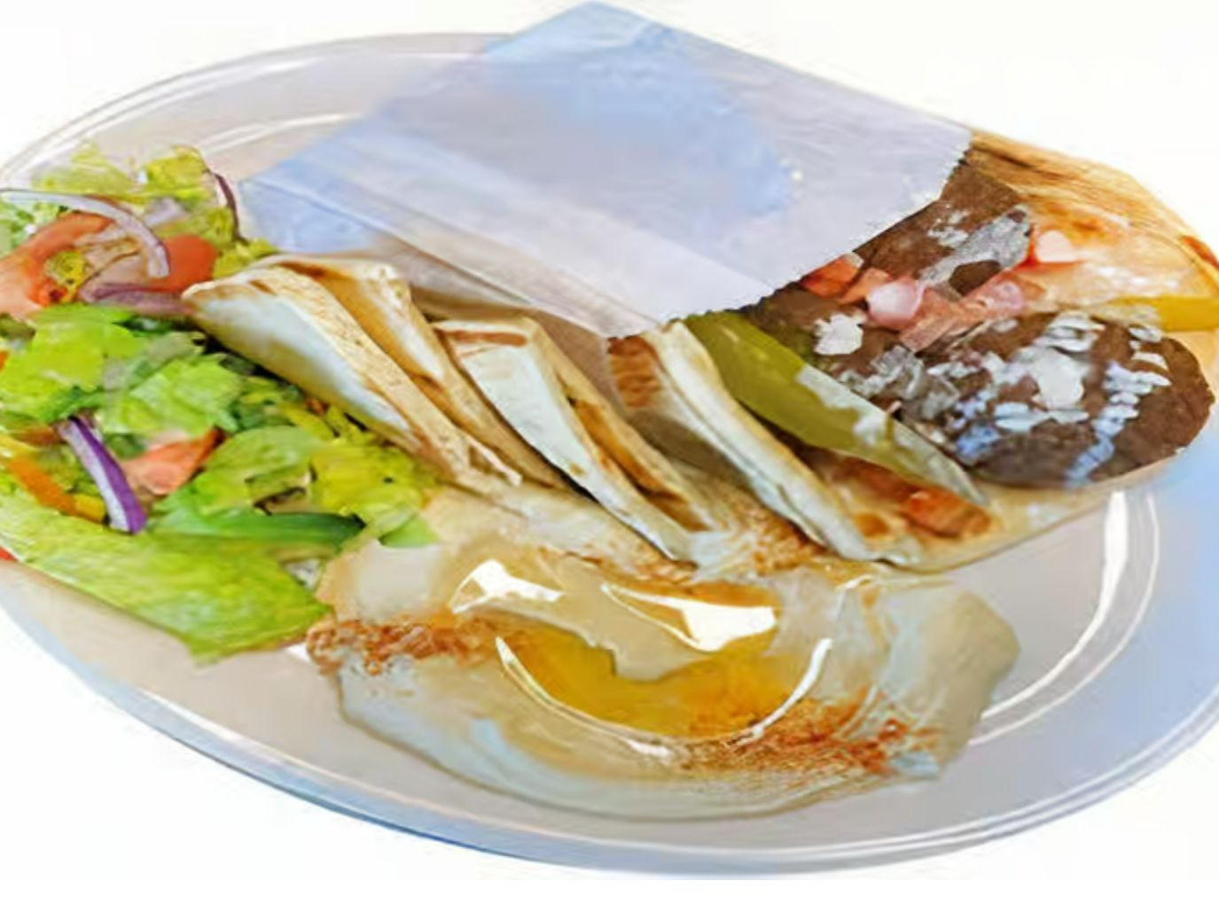 Falafel Pita Plate.