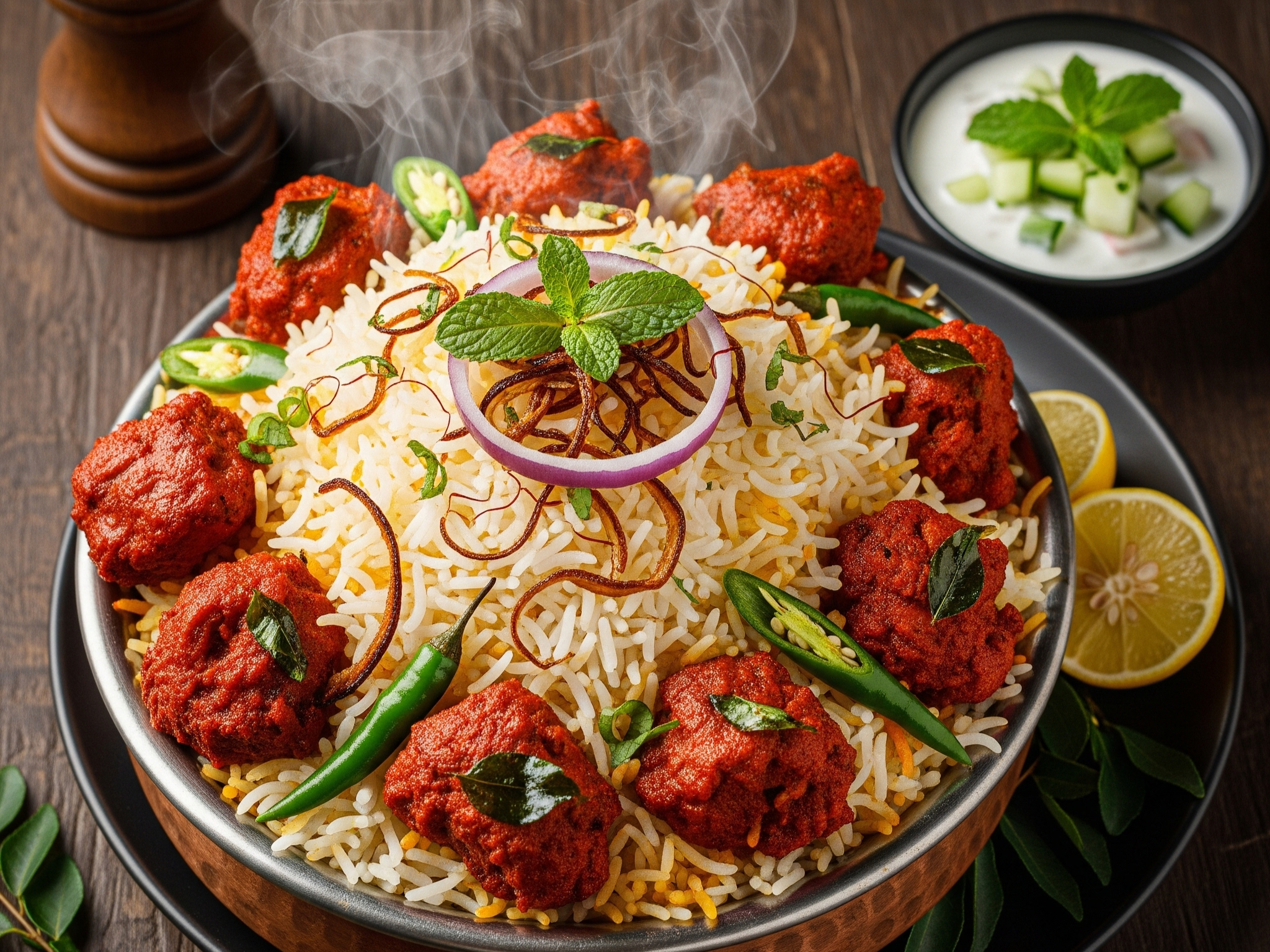 Persis Spl Chicken 65 Biryani (Boneless)