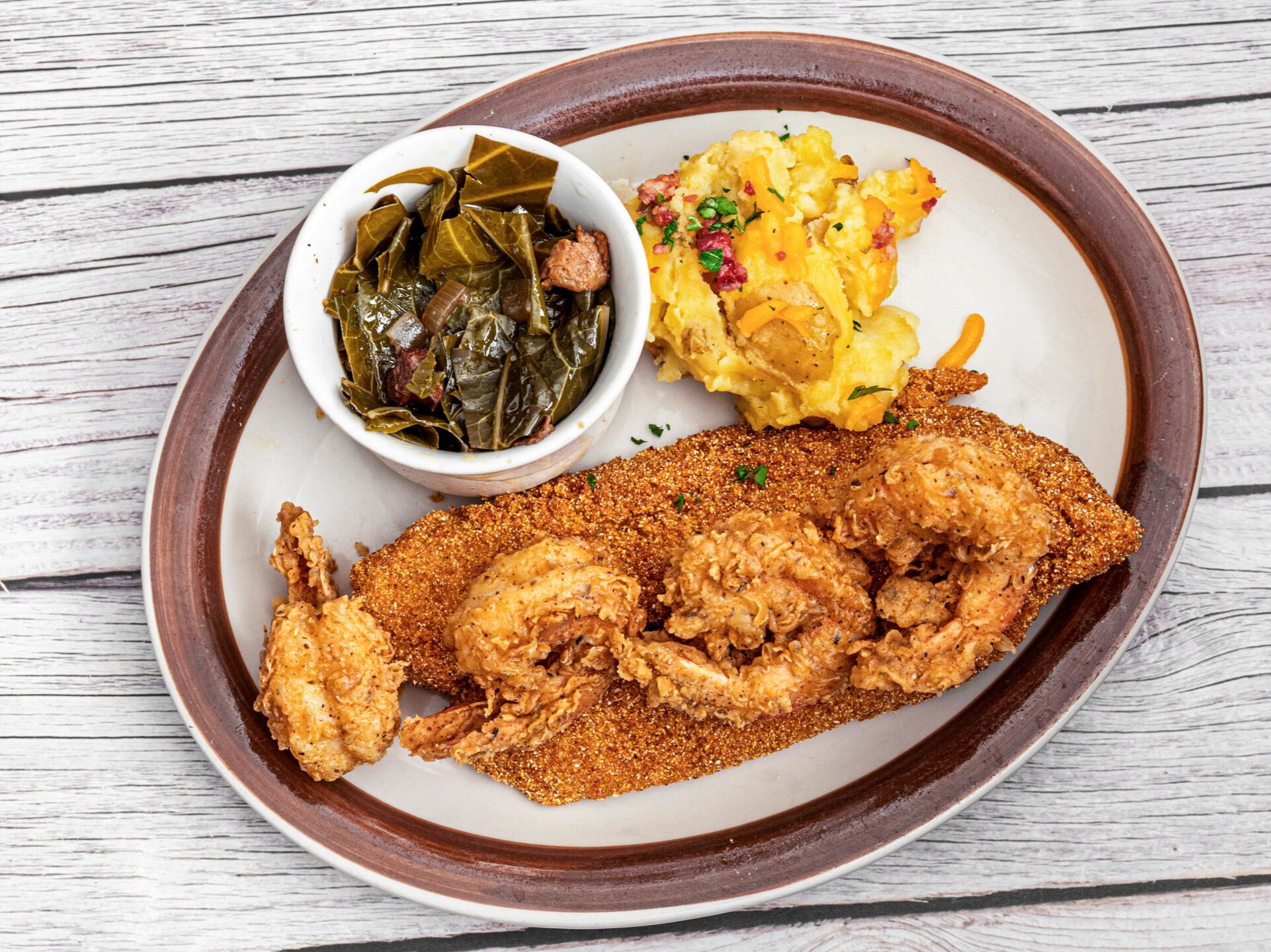 Seafood Combo Dinner.