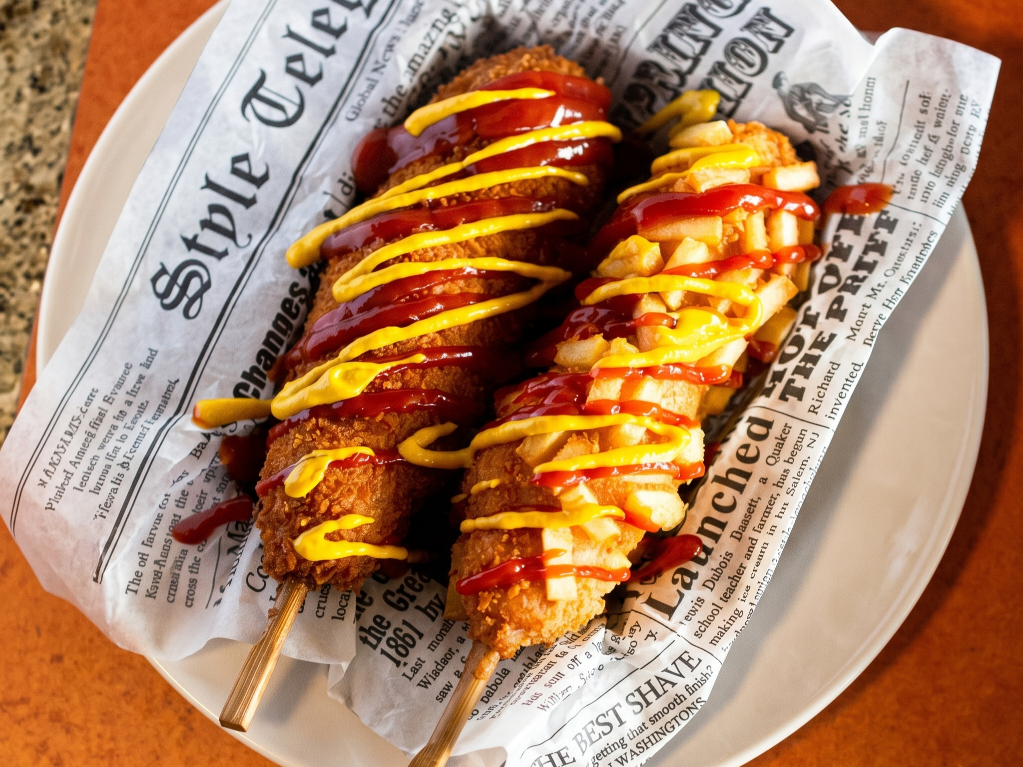 Korean Corn Dog 2 Pieces (New Item)