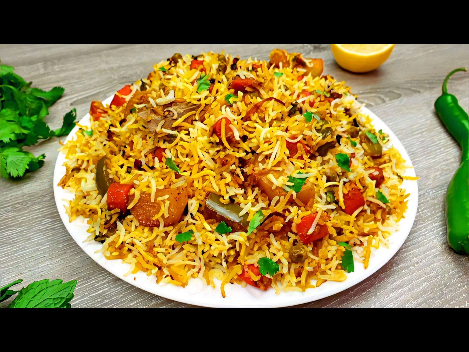 Vegetable Biryani.