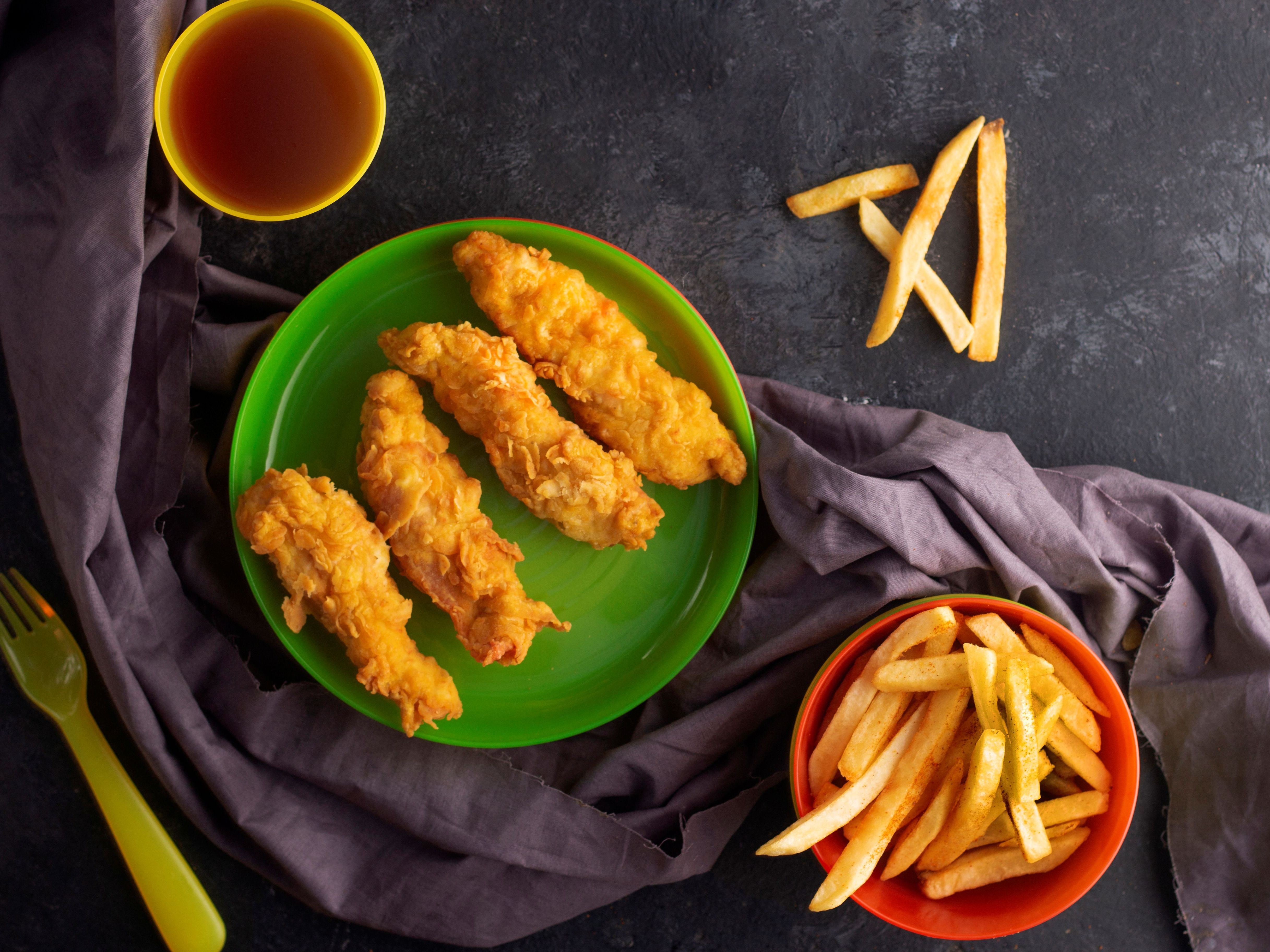Kids Chicken Fingers (w/ Fries).