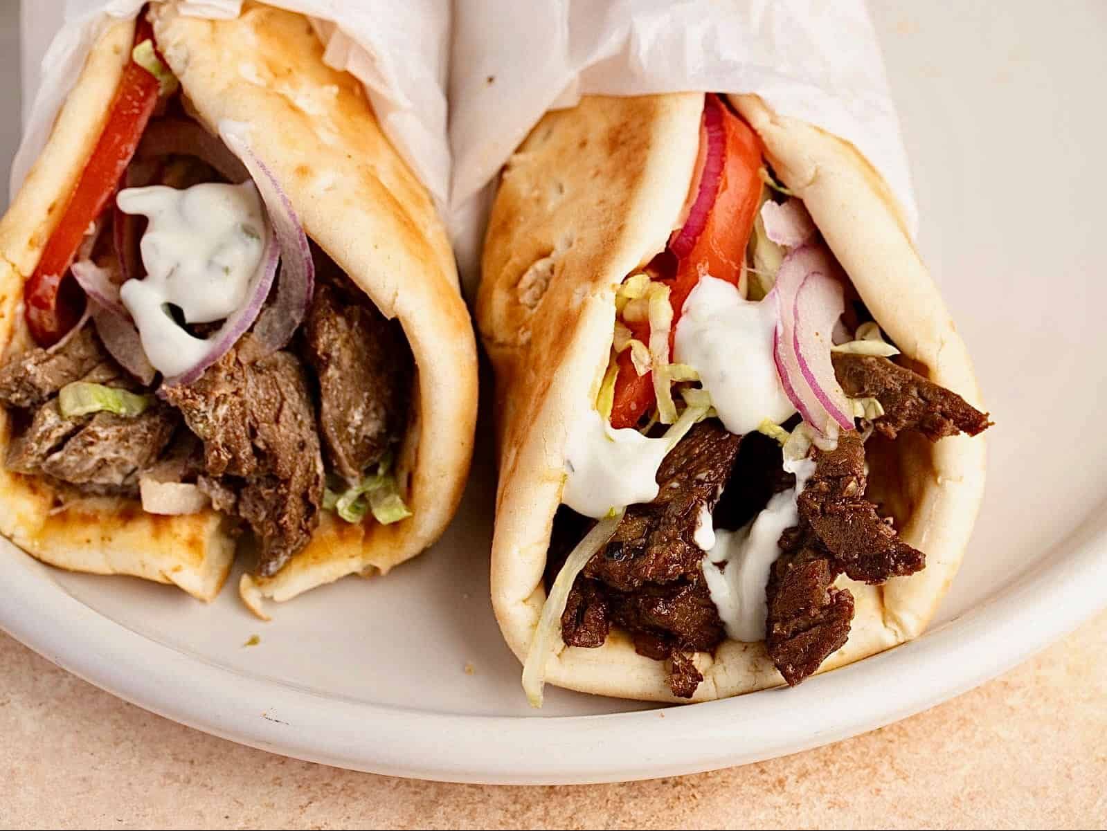 Beef Gyro Wrap.