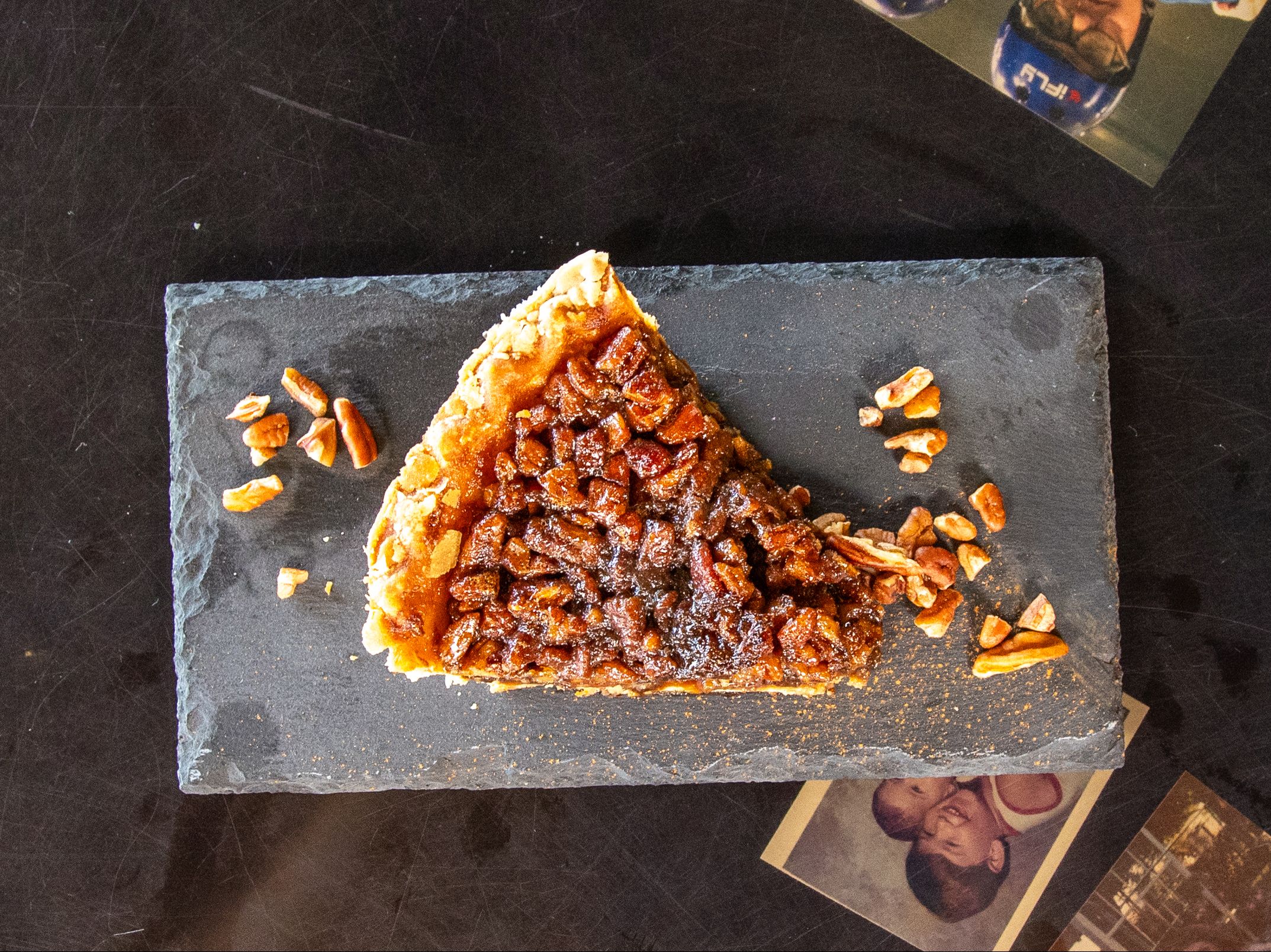 Smoked Bourbon Pecan Pie