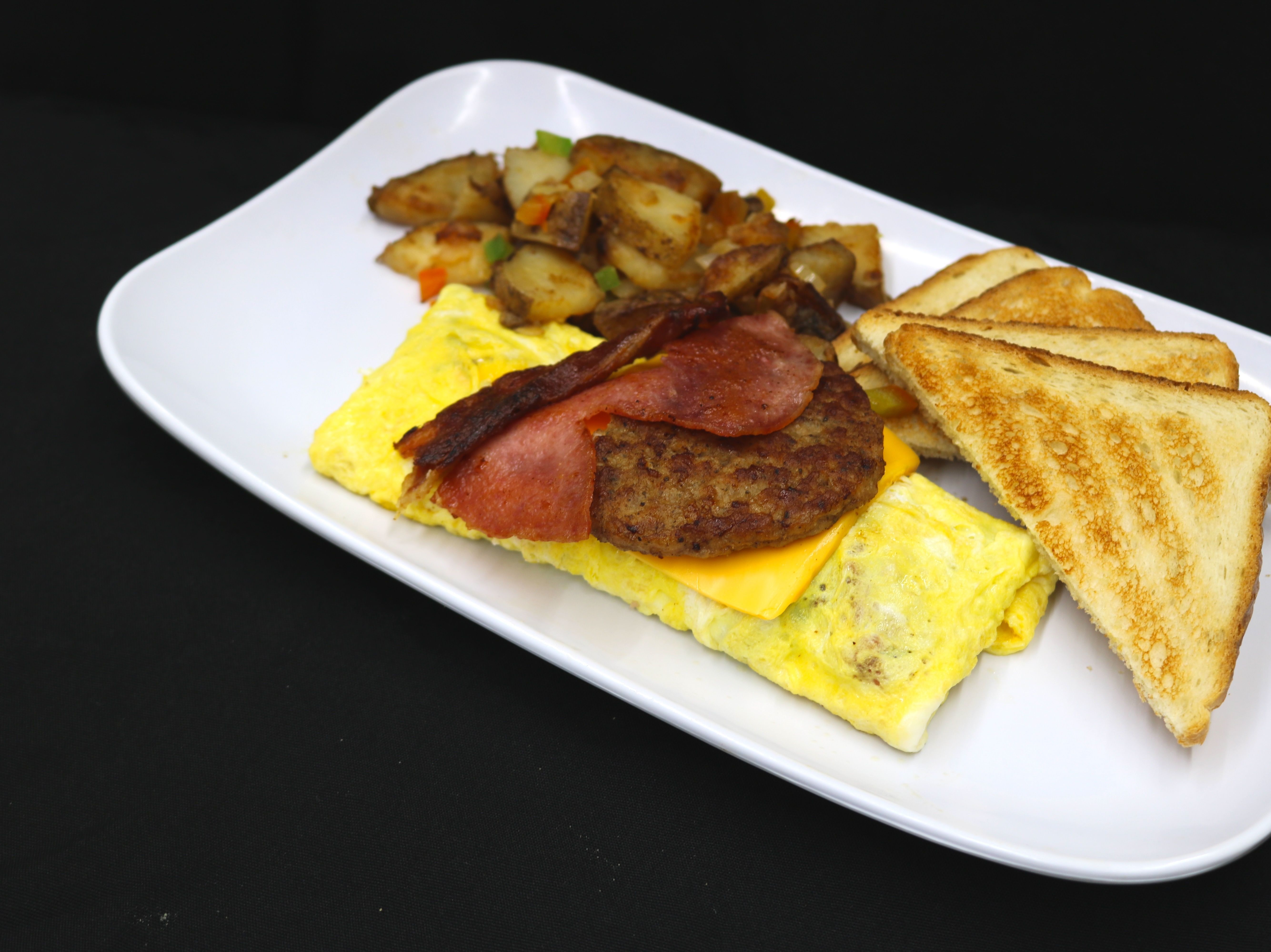 Meat Lovers Omelet.