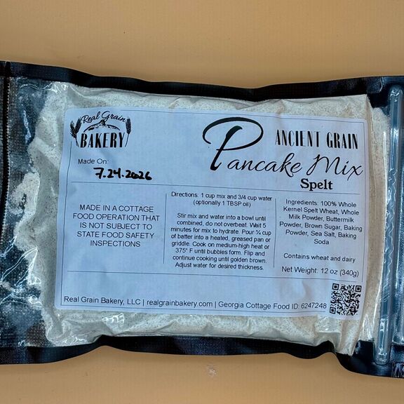 Real Grain Bakery Einkorn Ancient Grain Pancake Mix (Available Saturday)