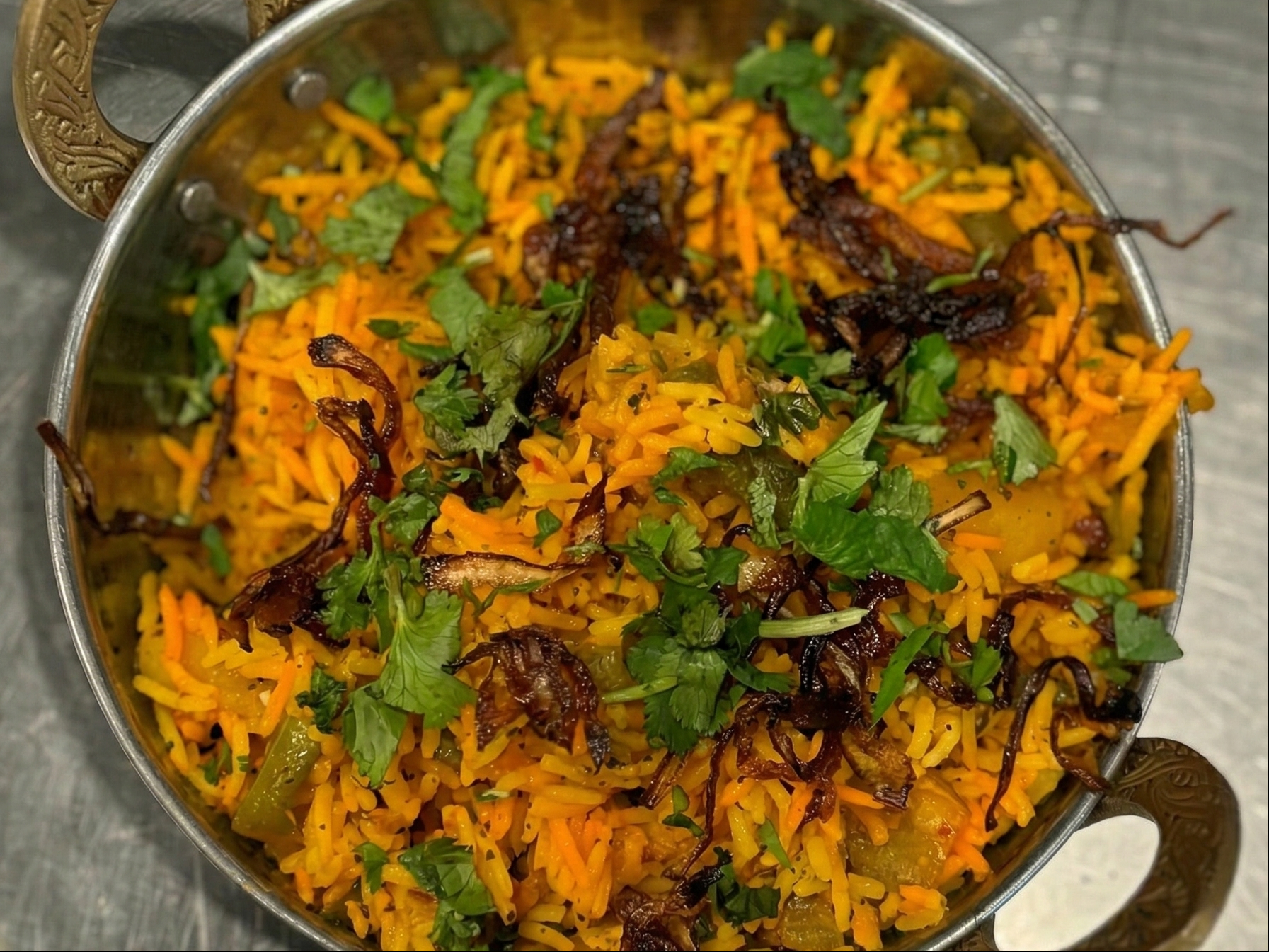 Vegetable Biryani.