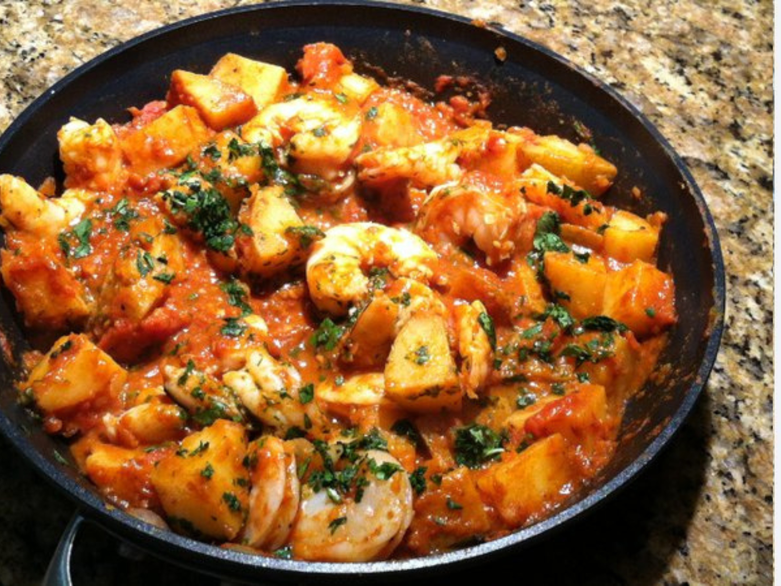 Shrimp Vindaloo.