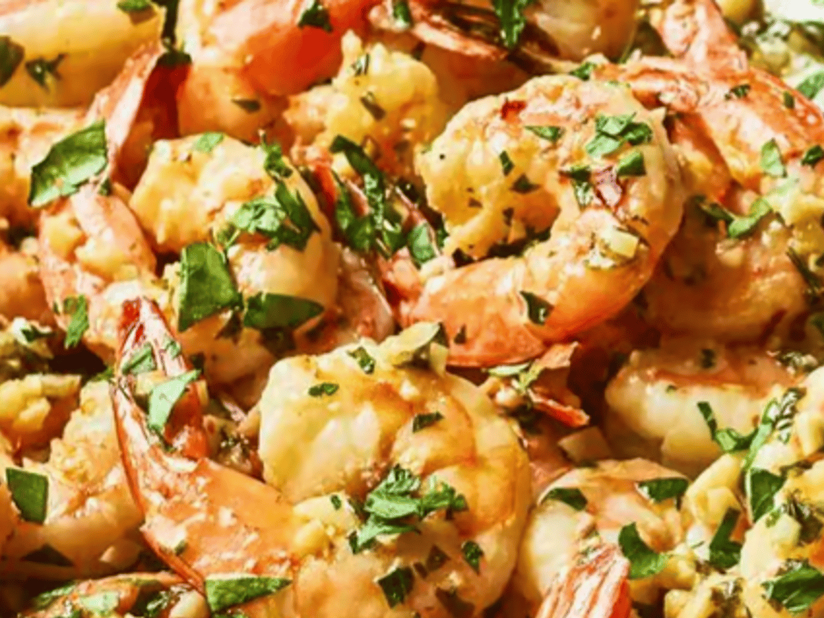 Black Pepper Prawns.