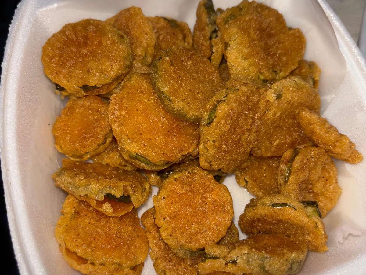 Side Fried Dill Pickles.