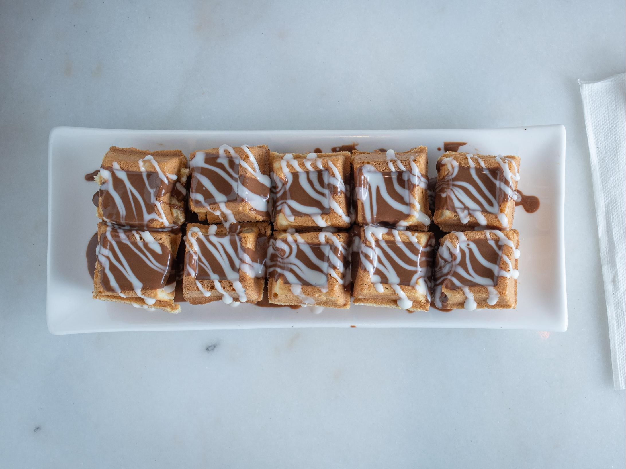 Waffle Bites.