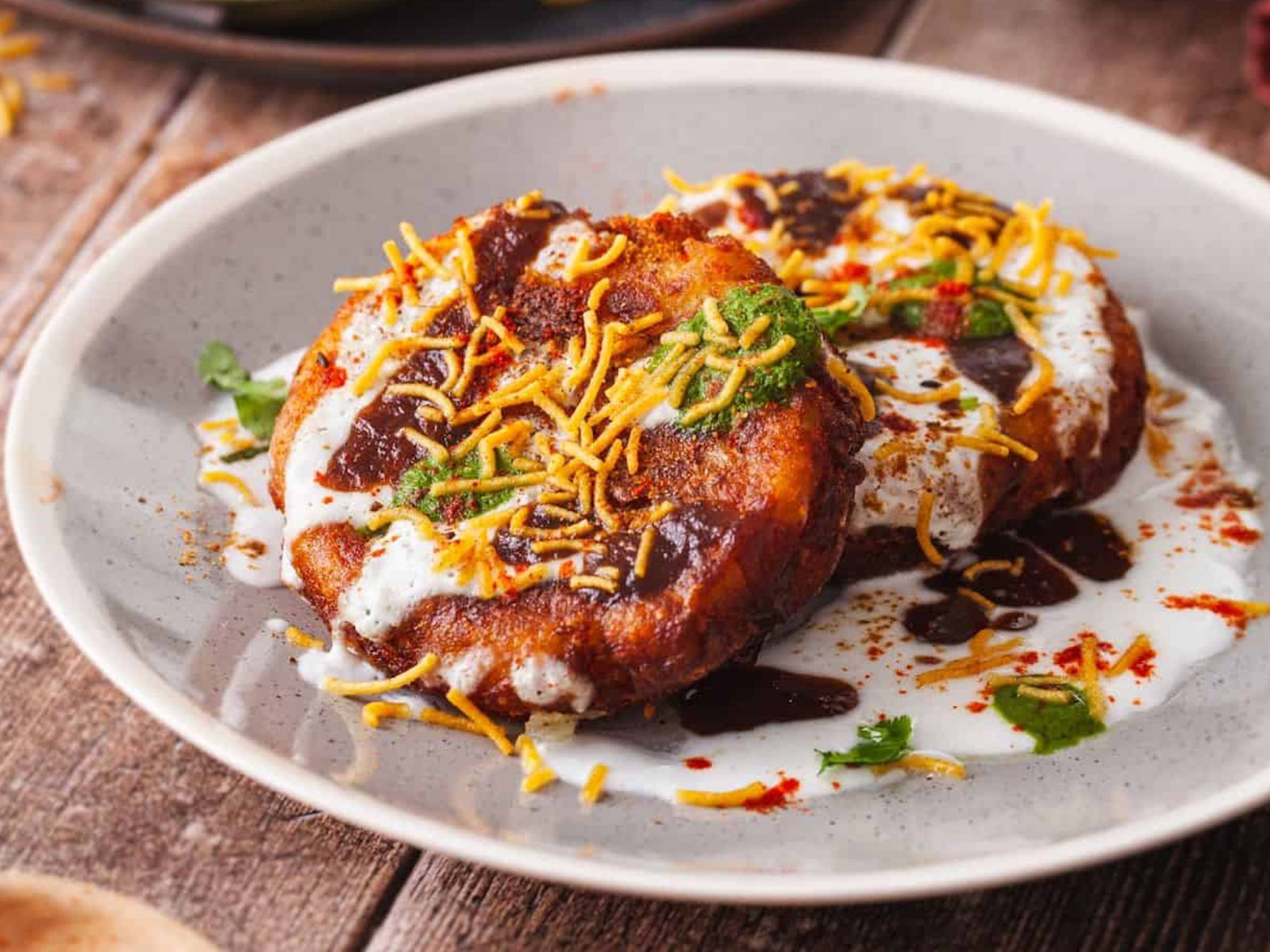 Aloo Tikki Chaat.