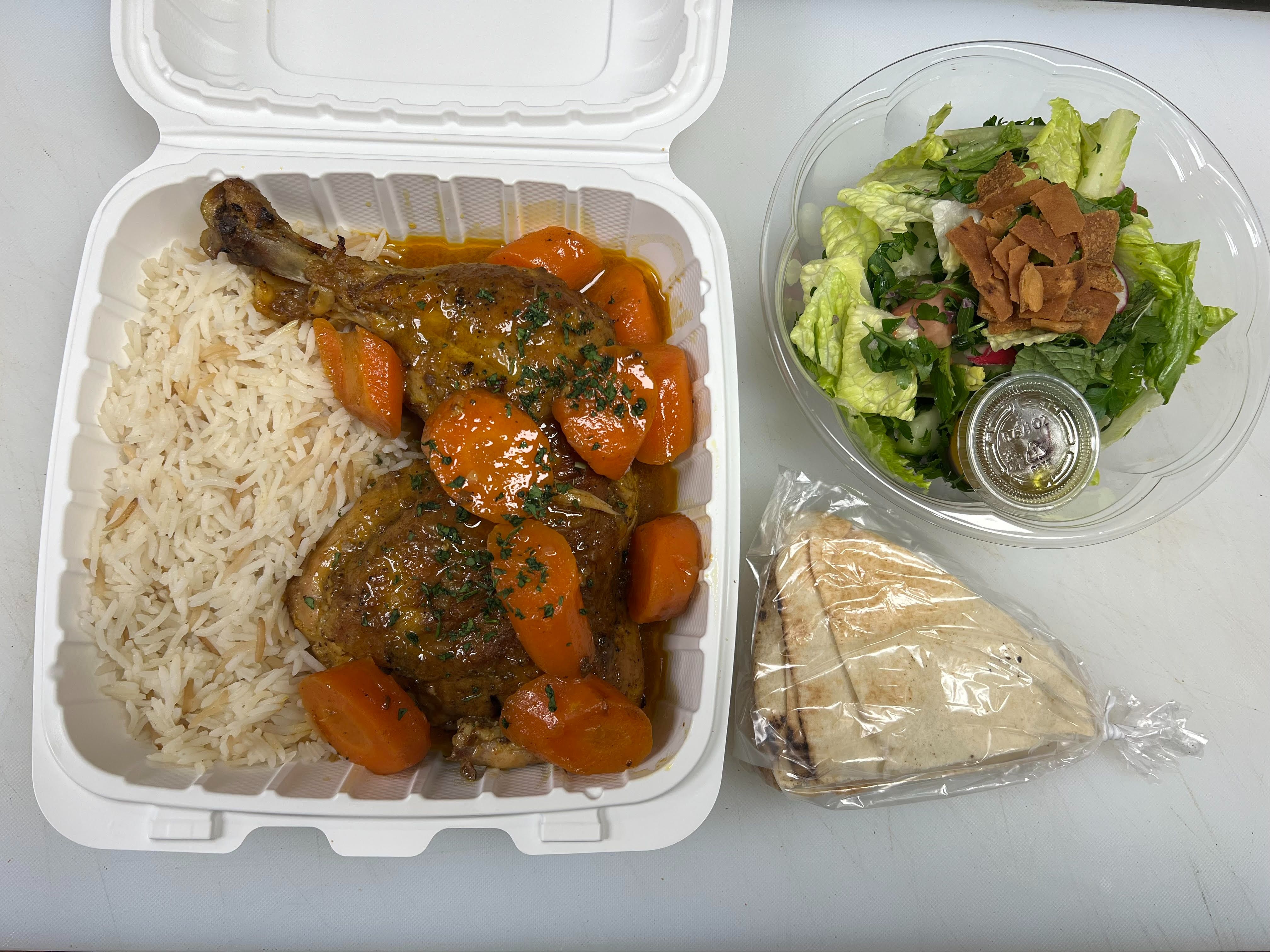 #6 Moroccan Chicken, Rice Pilaf.