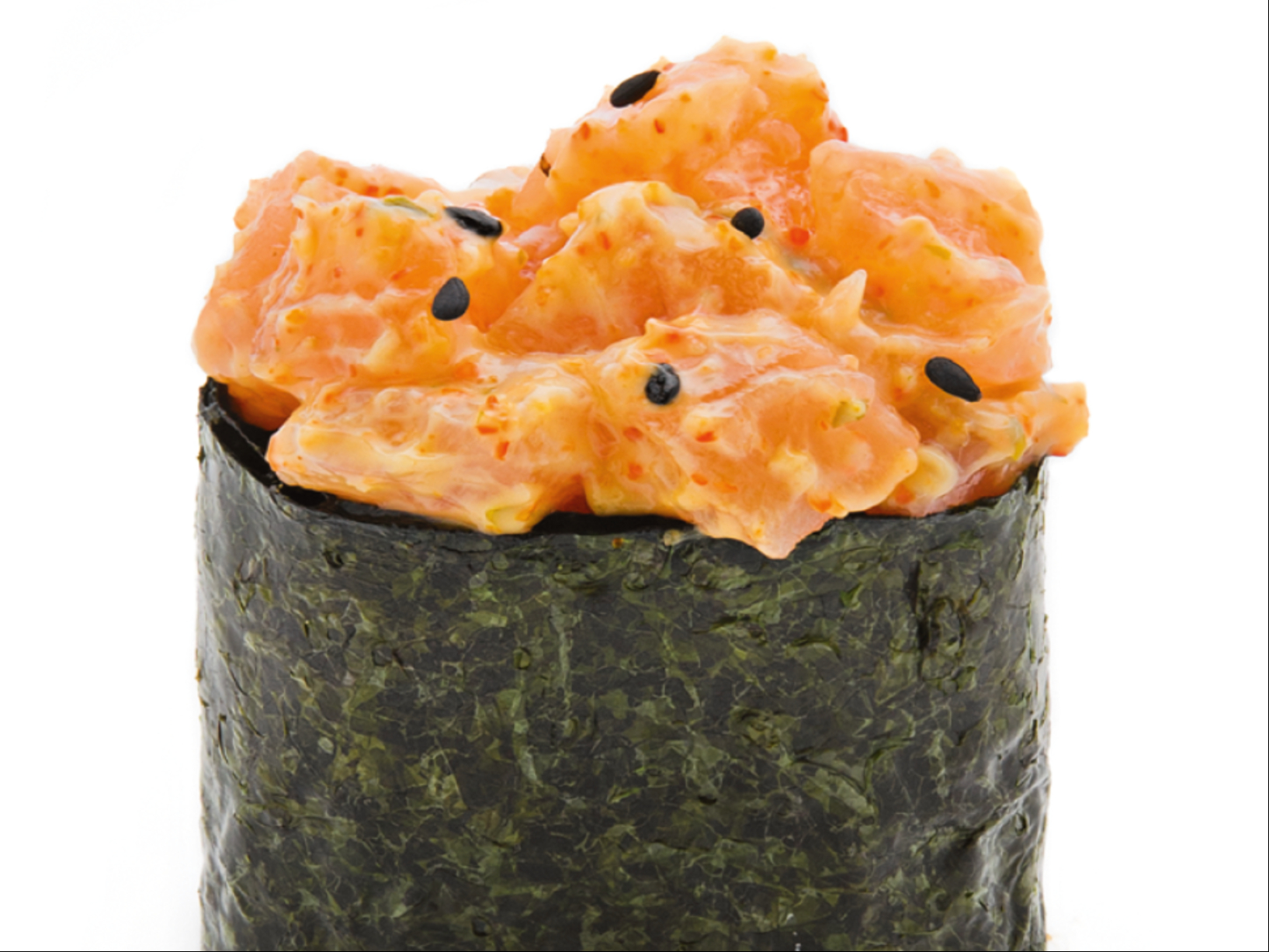 Spicy Salmon Gunkan.