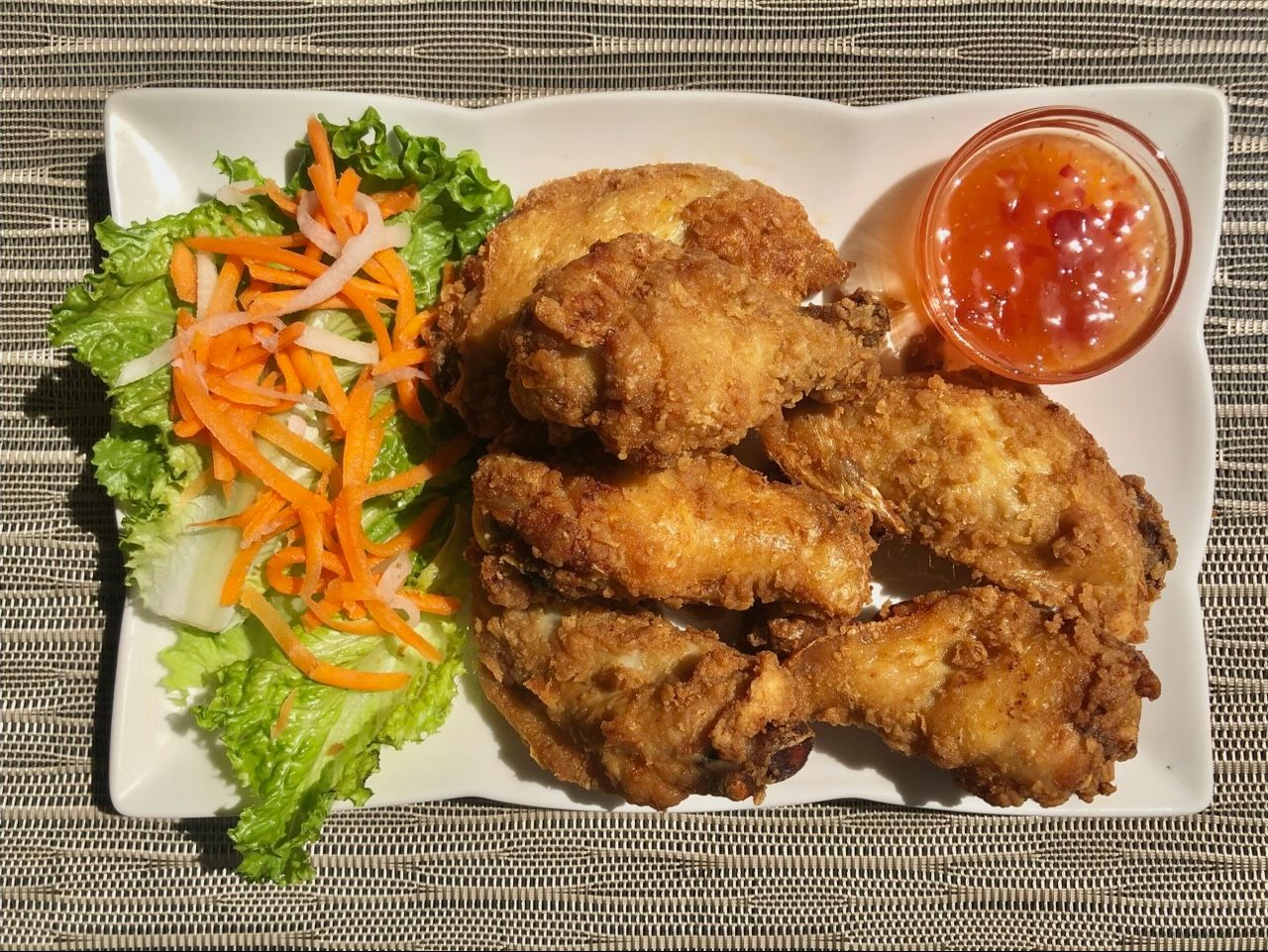 A8. Crispy Chicken Wings.