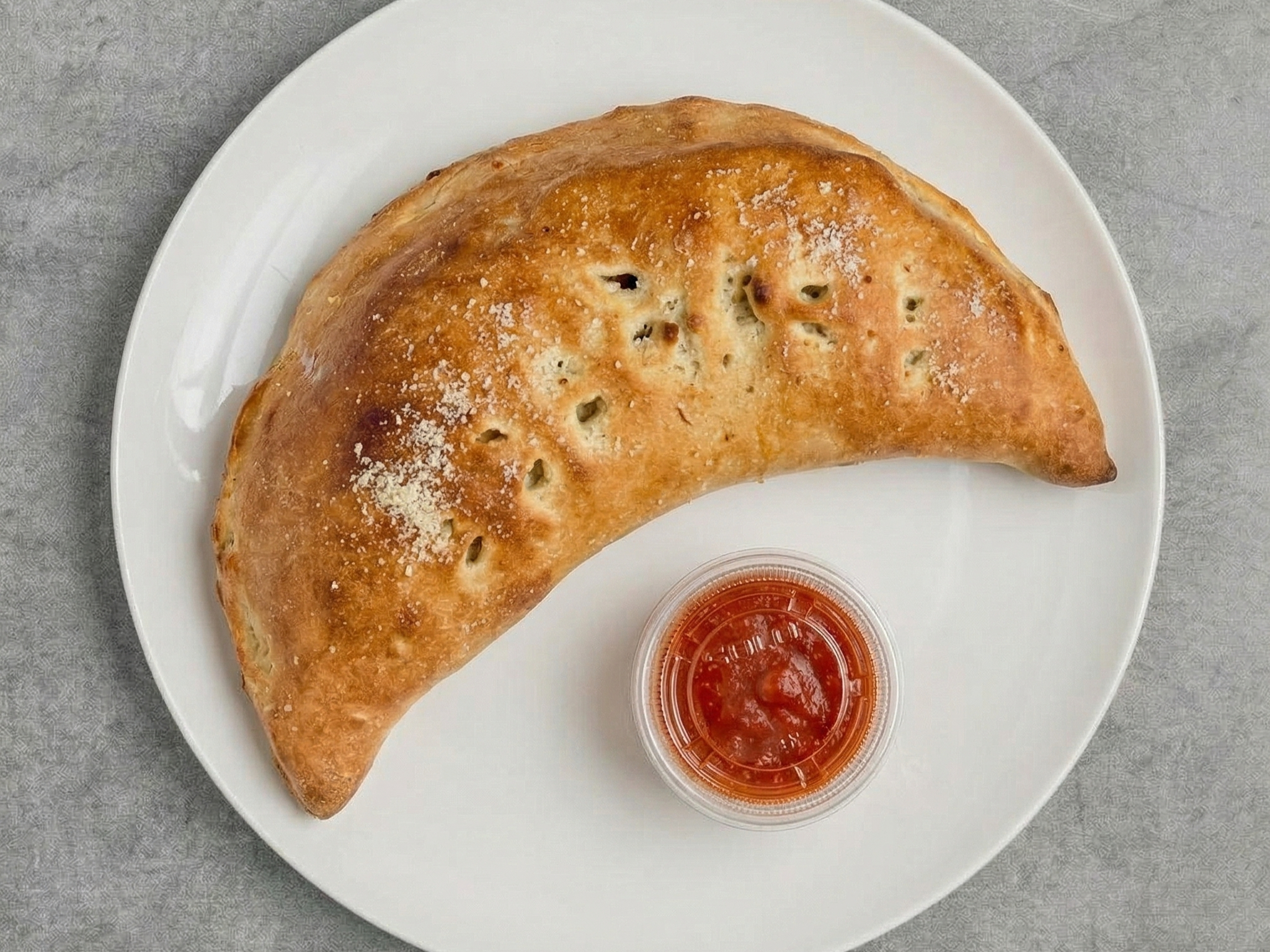 Ham And Cheese Calzone.